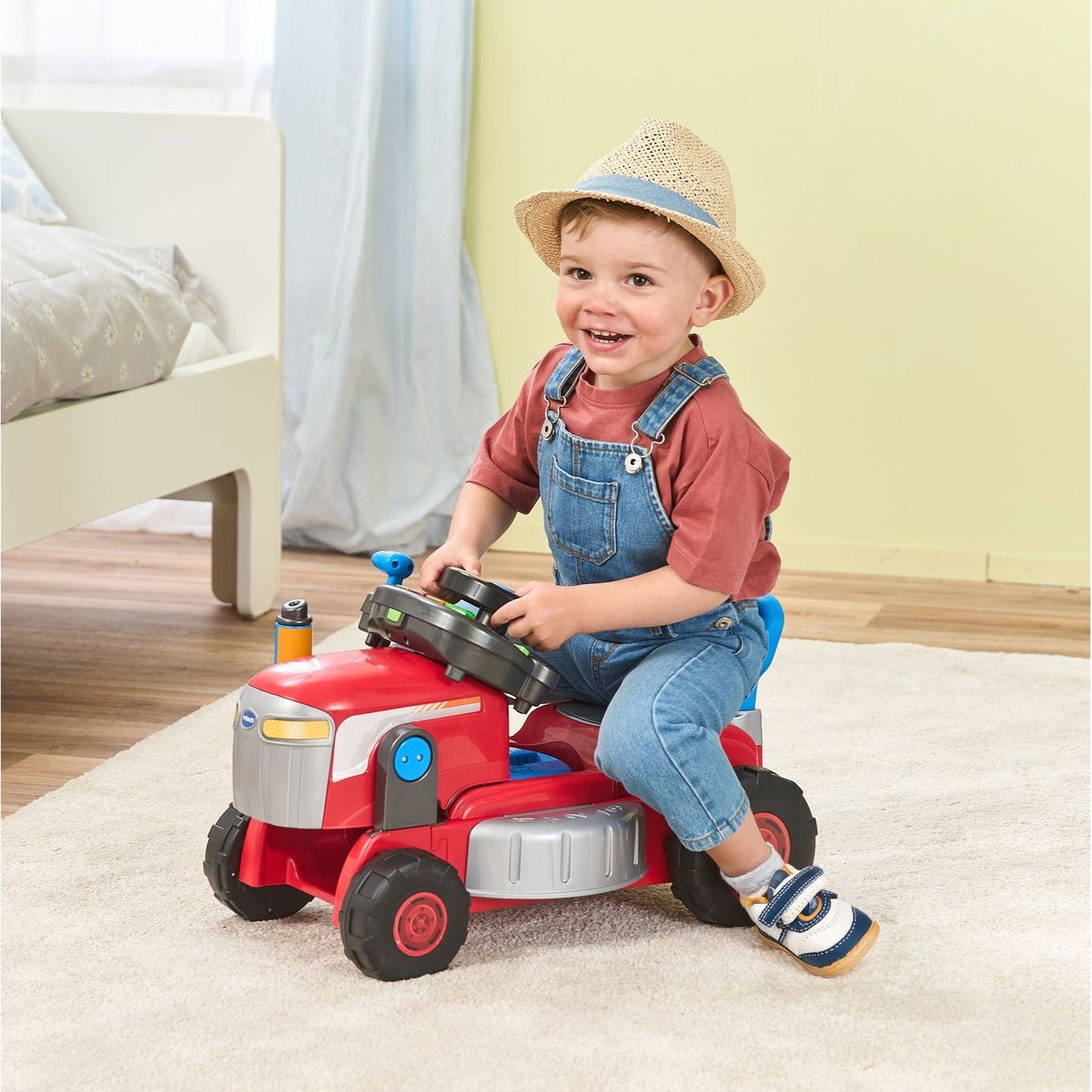 VTech 3-in-1 Mow & Grow Tractor - Red - Toyworld NZ