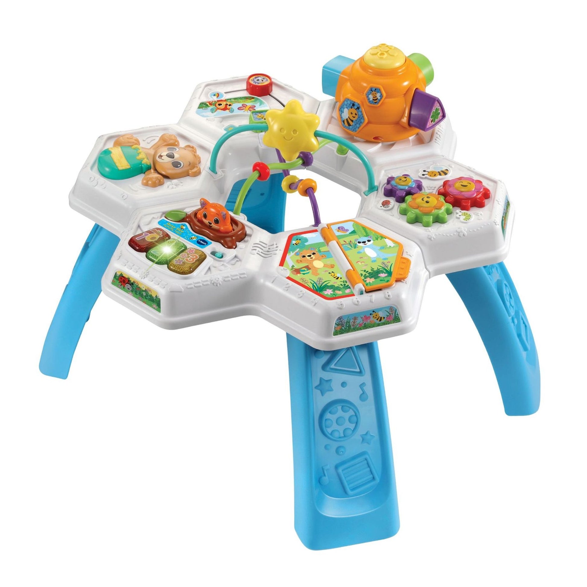 VTech Busy Bee Activity Table - Blue - Toyworld NZ