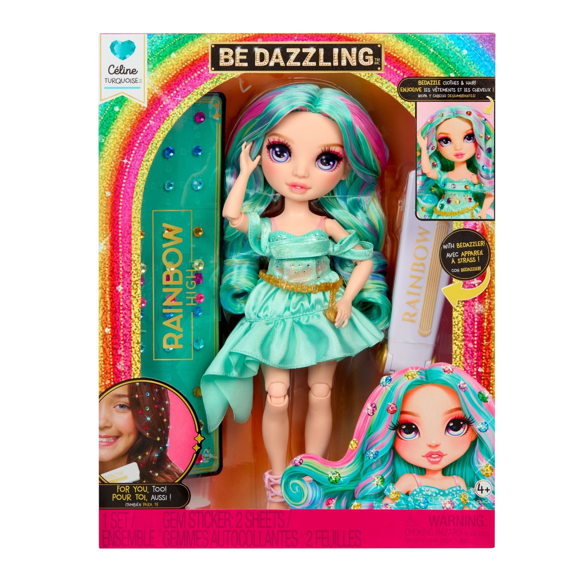 Rainbow High Be Dazzling Doll Celine Turquoise