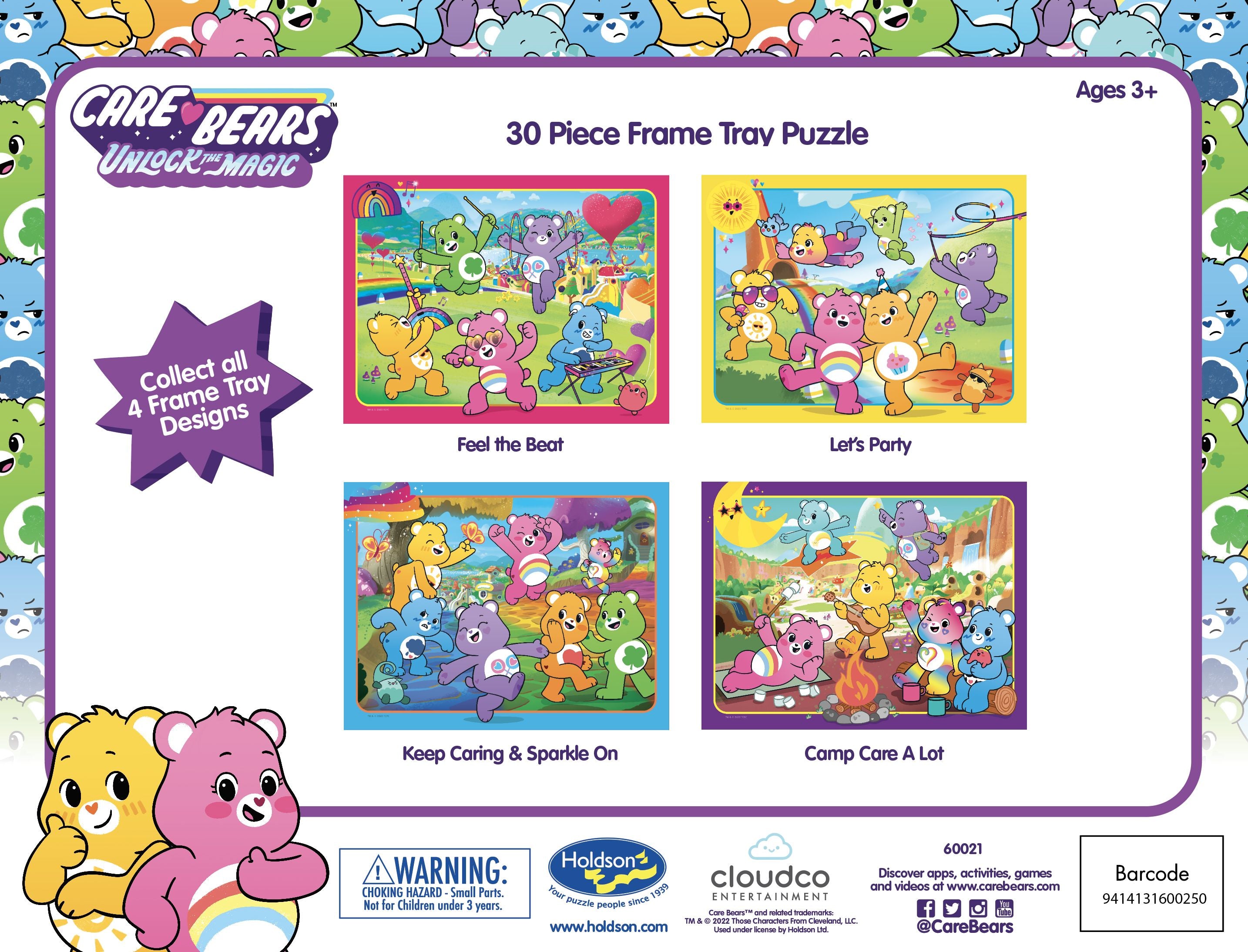Holdson Care Bears 30 Piece Frame Tray Puzzle Assorted Styles