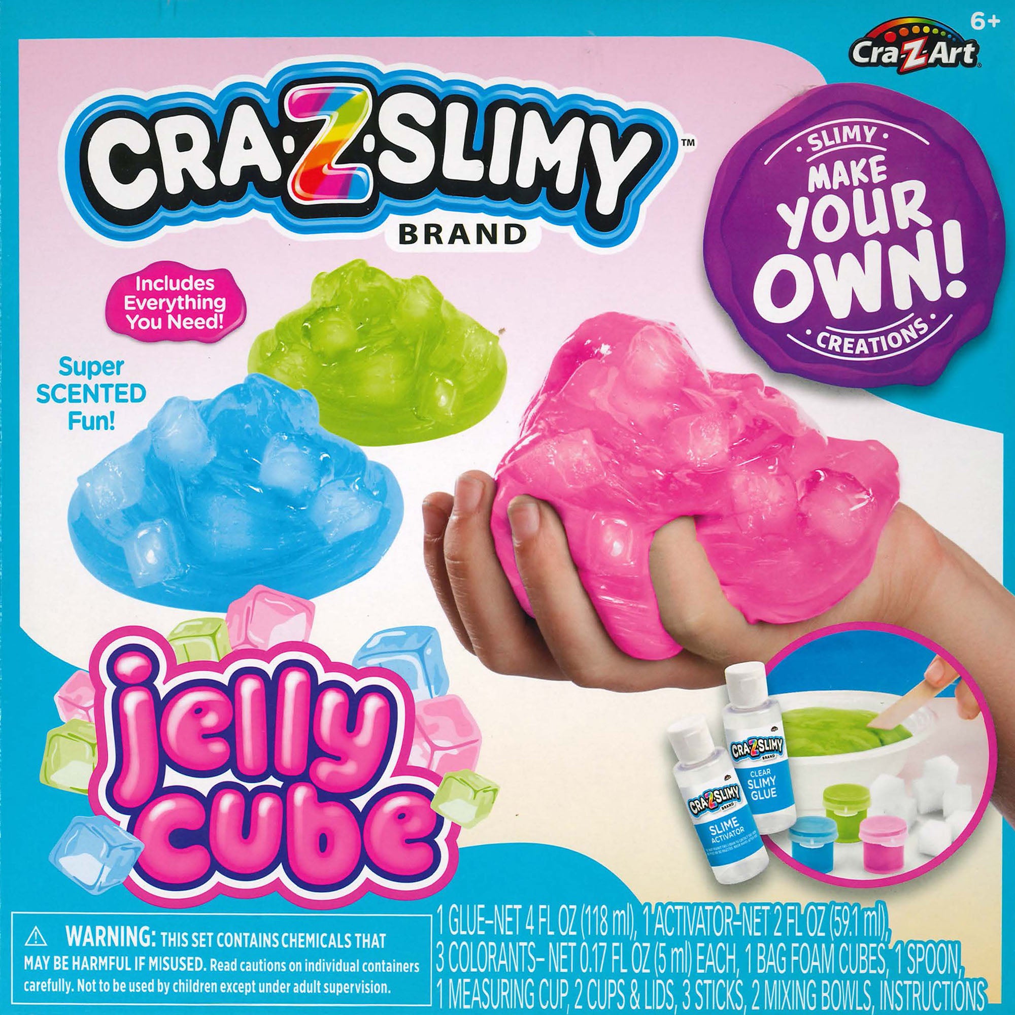 Cra-Z-Slimy DIY Kits Jelly Cube - Toyworld NZ