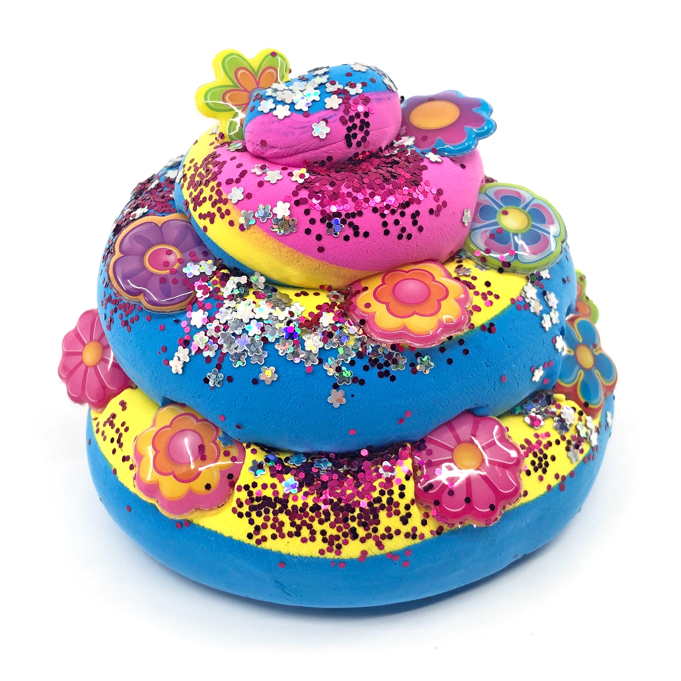 Cra-Z-Slimy Fun Dome Topper Jar - Flower Power Tie Dye Fluffy