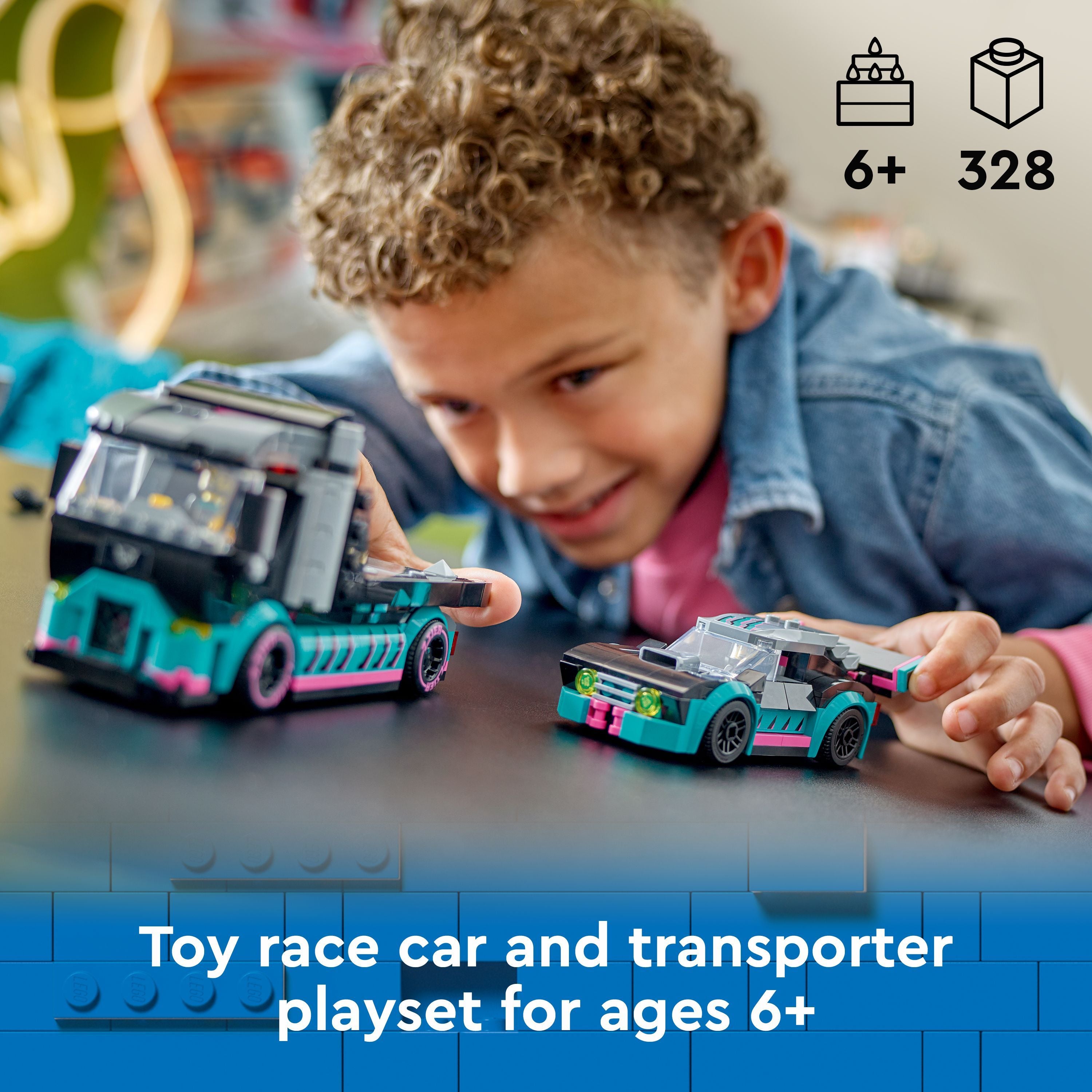 LEGO 60406 City Race Car And Car Carrier Truck