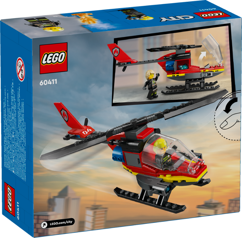 LEGO 60411 City Fire Rescue Helicopter