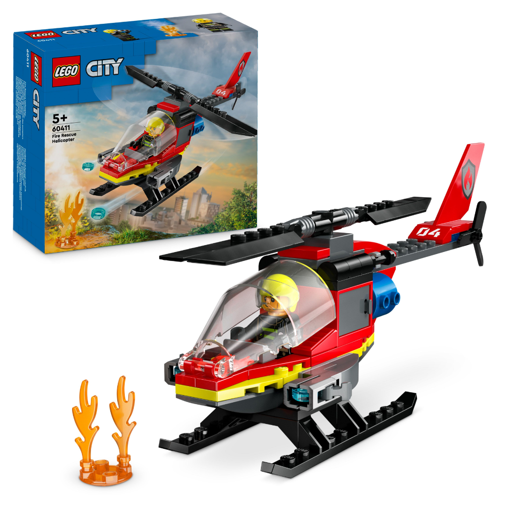 LEGO 60411 City Fire Rescue Helicopter