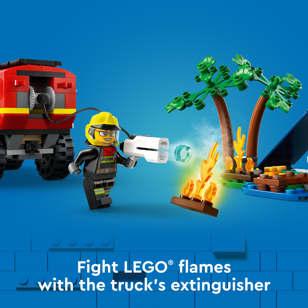 LEGO 60412 City 4X4 Fire Truck With Rescue Boat