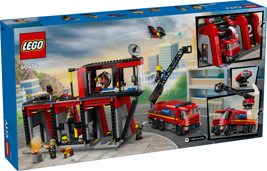 LEGO 60414 City Fire Station With Fire Truck
