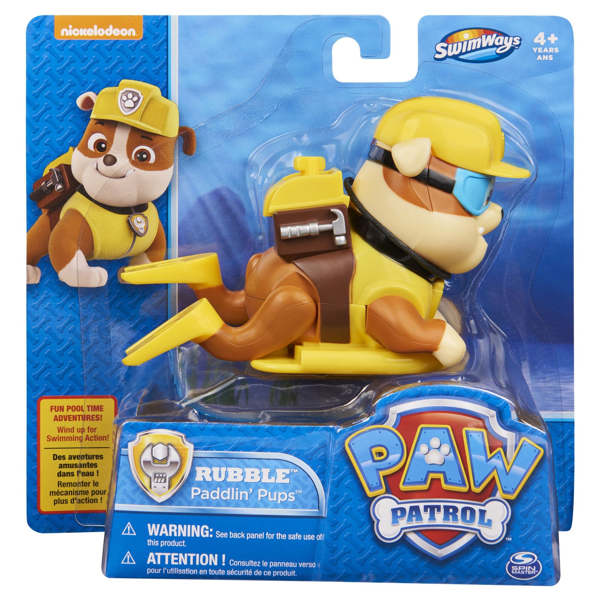 Swimways PAW Patrol Paddlin' Pups - Rubble bath toy, in packaging