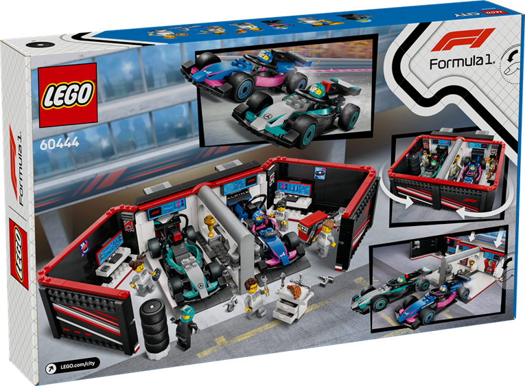LEGO 60444 City F1 Garage & Mercedes-AMG & Alpine Cars