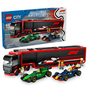 LEGO 60445 City F1 Truck with RB20 & AMR24 F1 Cars