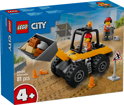 LEGO 60450 City Yellow Construction Wheel Loader