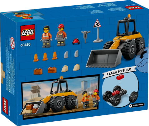 LEGO 60450 City Yellow Construction Wheel Loader
