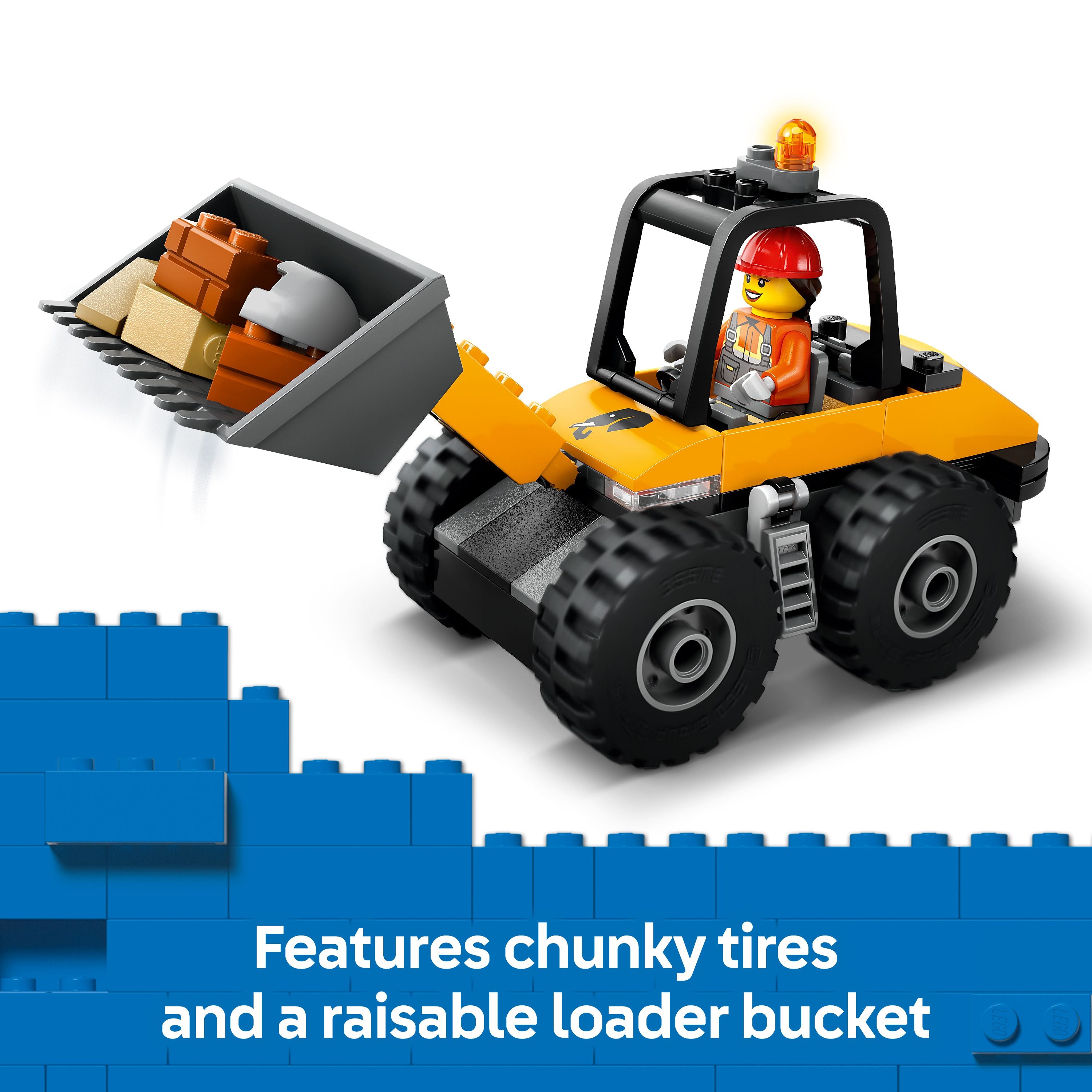 LEGO 60450 City Yellow Construction Wheel Loader