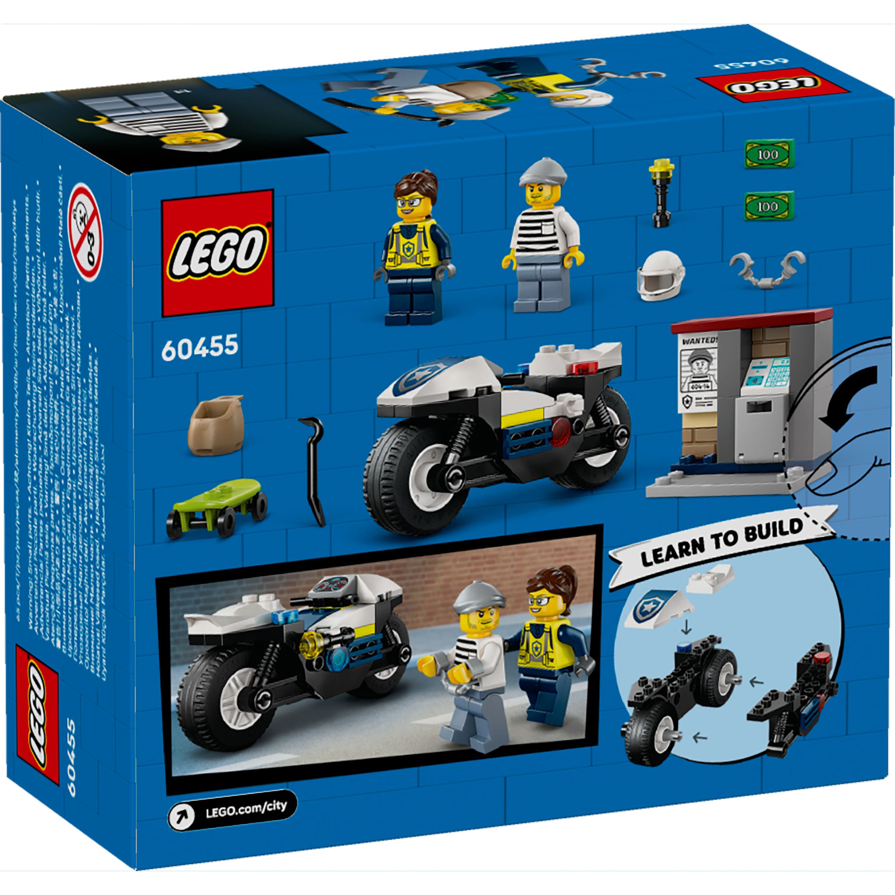 LEGO 60455 City Police Motorcycle Chase