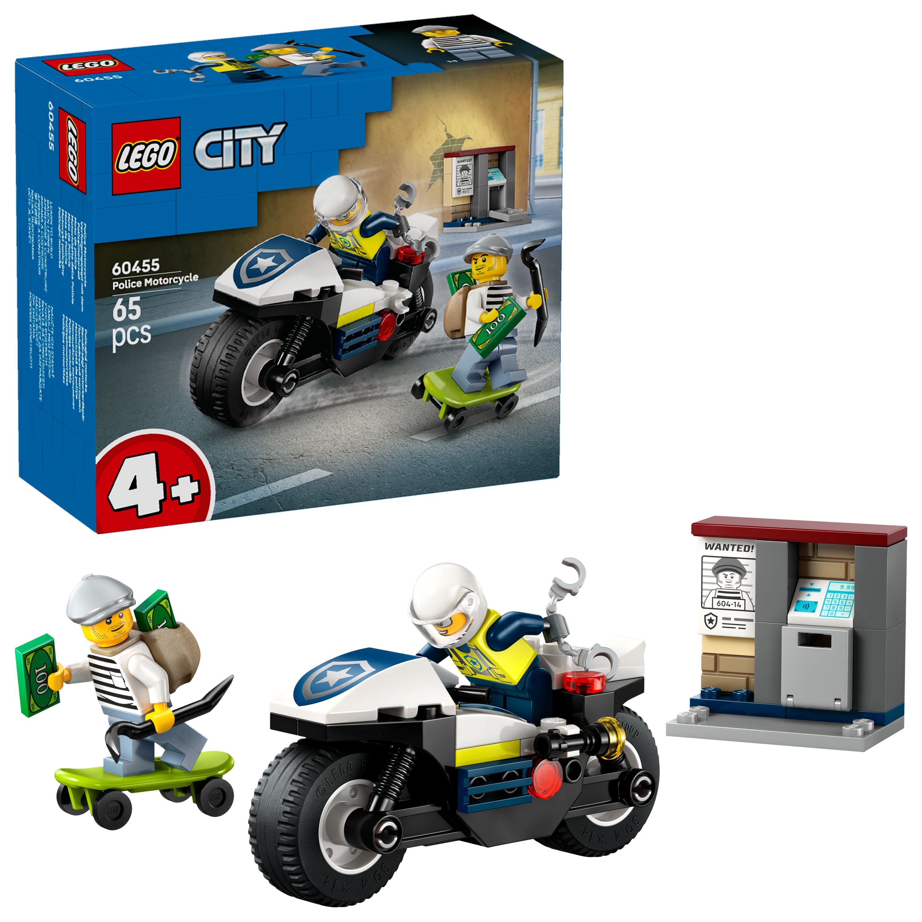 LEGO 60455 City Police Motorcycle Chase