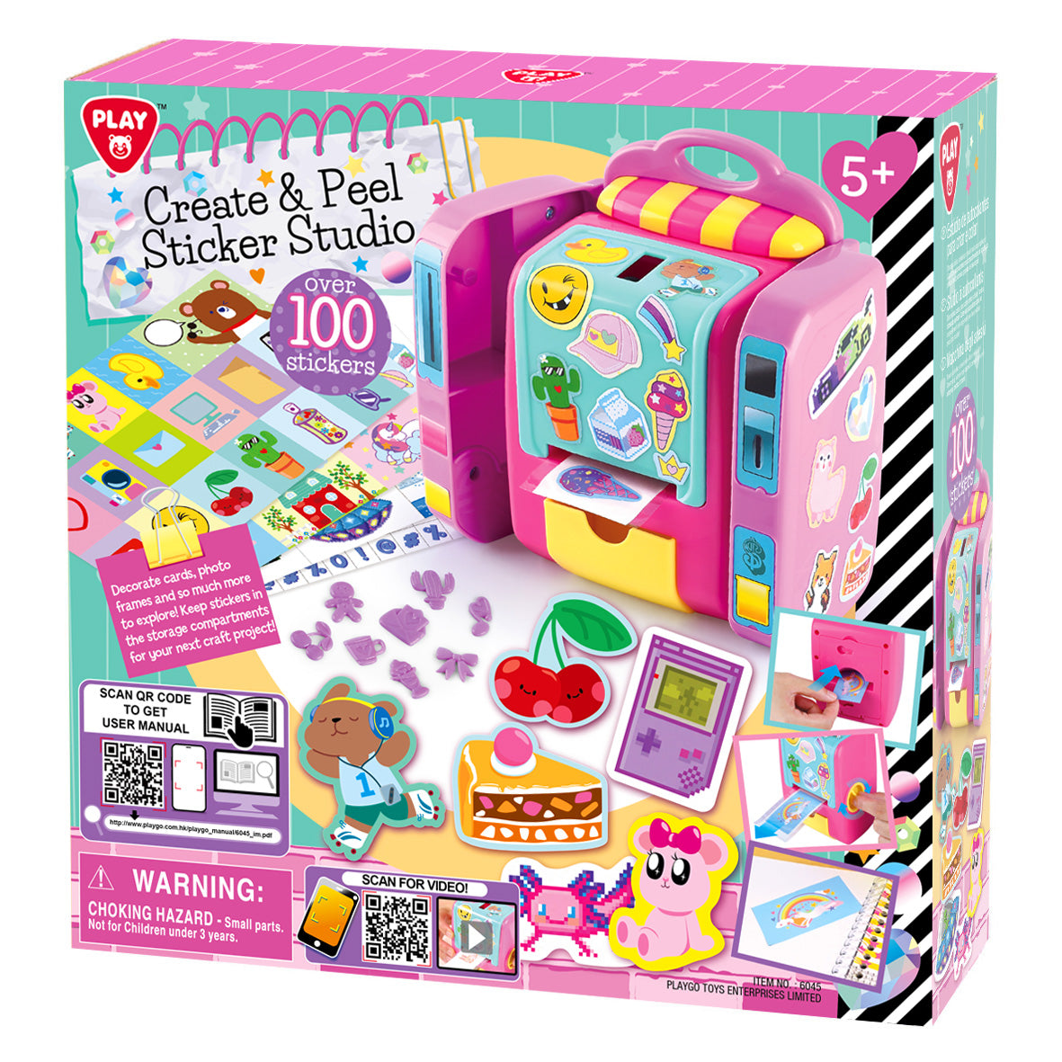 Playgo Toys Create And Peel Sticker Studio