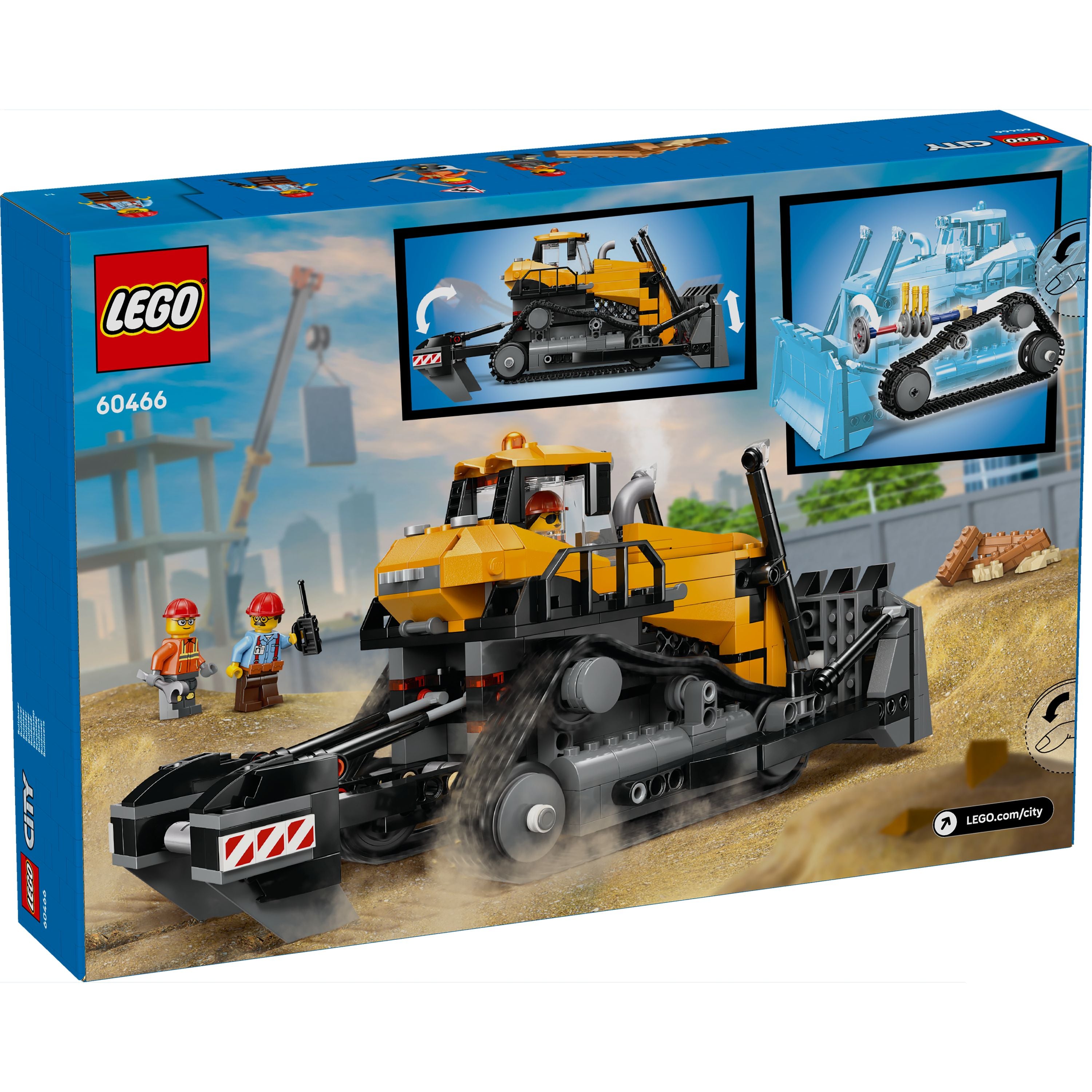LEGO 60466 City Yellow Bulldozer