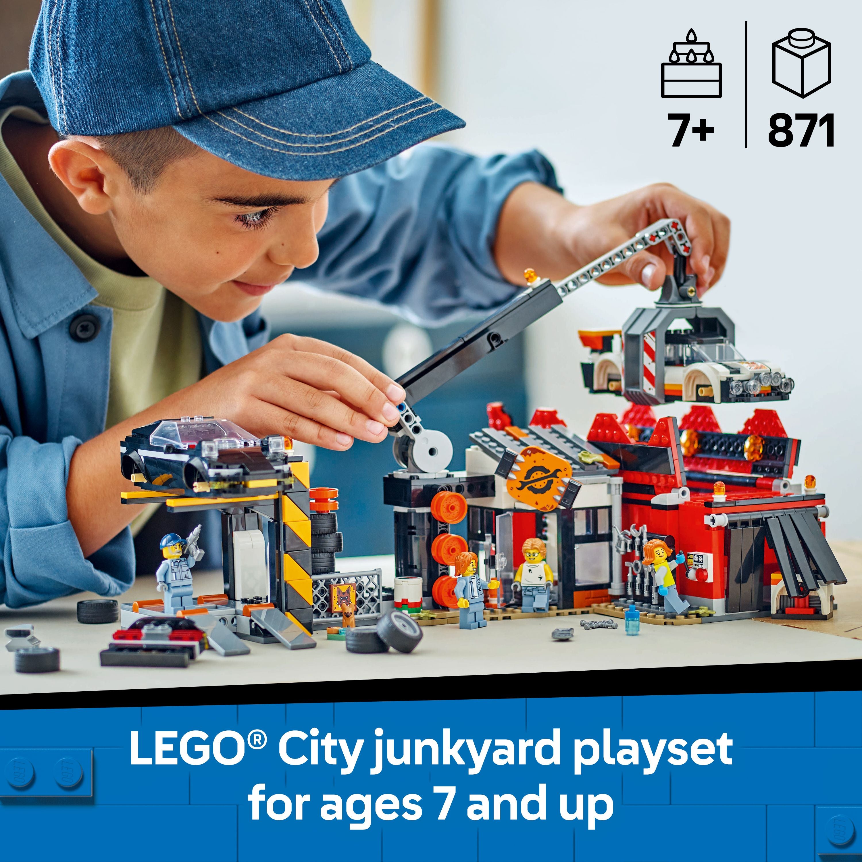 LEGO 60472 City Scrapyard with Cars