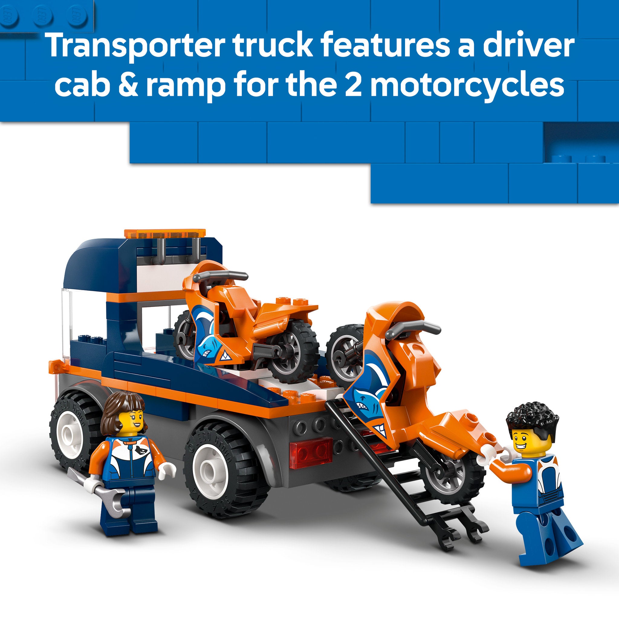 LEGO 60491 City Motorcycle Transporter