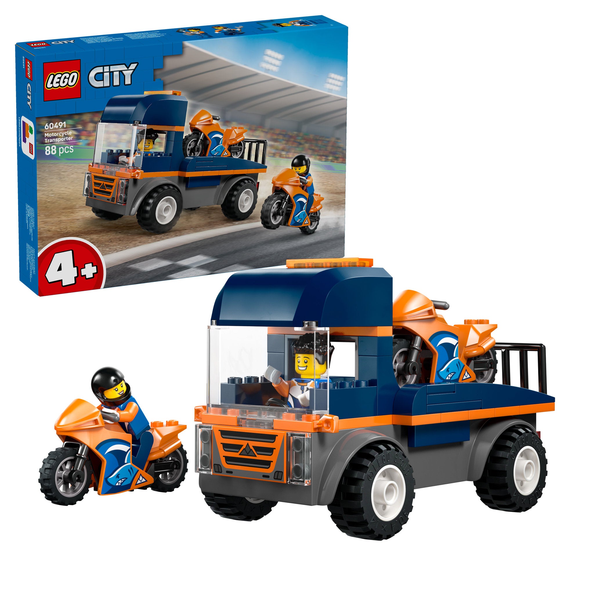 LEGO 60491 City Motorcycle Transporter