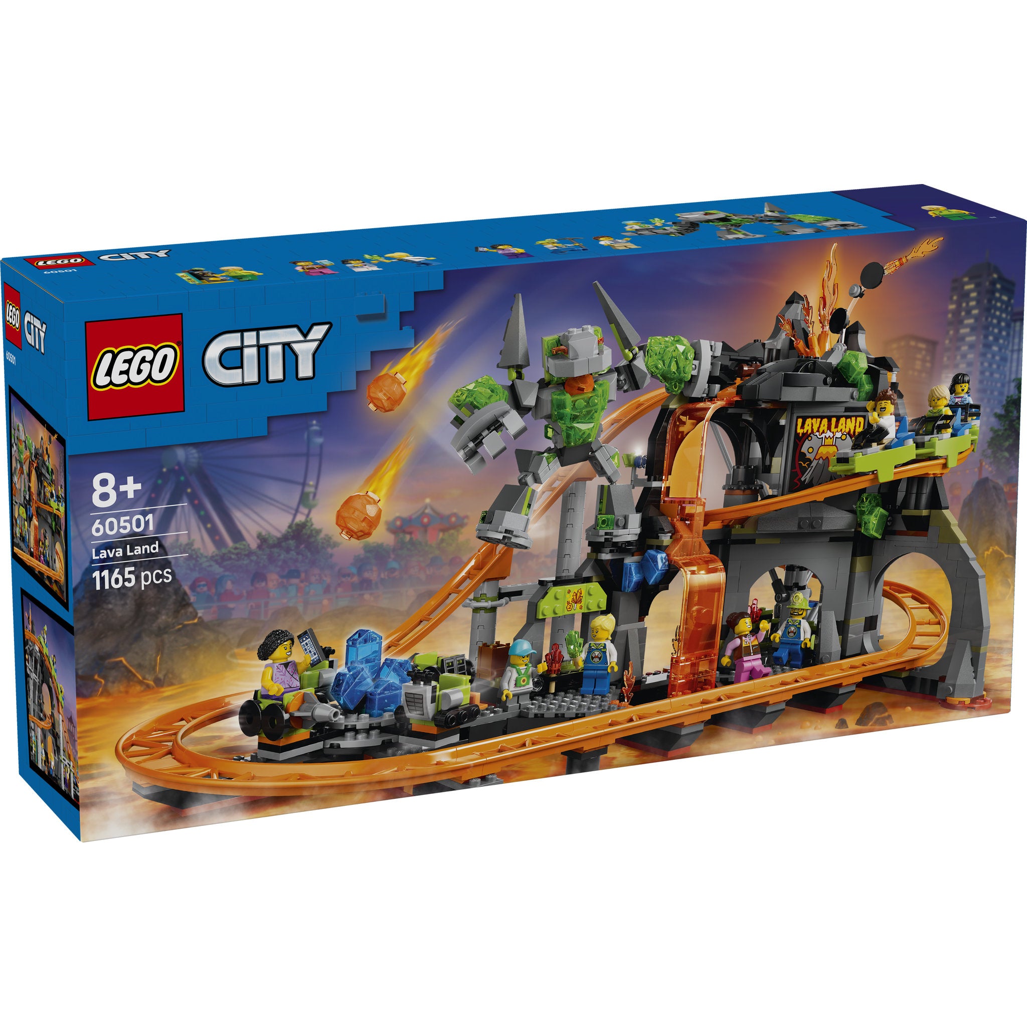 LEGO 60501 City Lava Land Roller Coaster Park