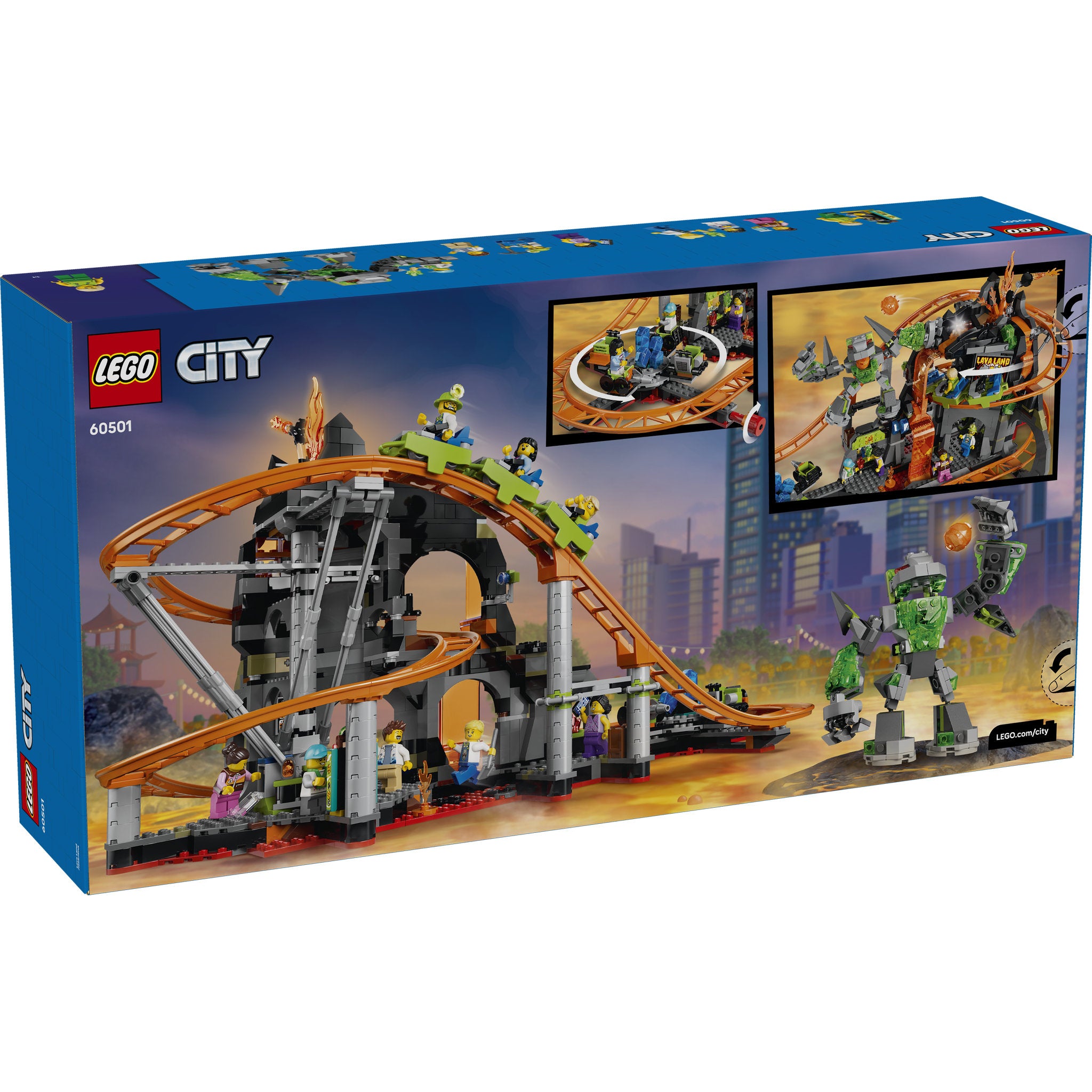LEGO 60501 City Lava Land Roller Coaster Park