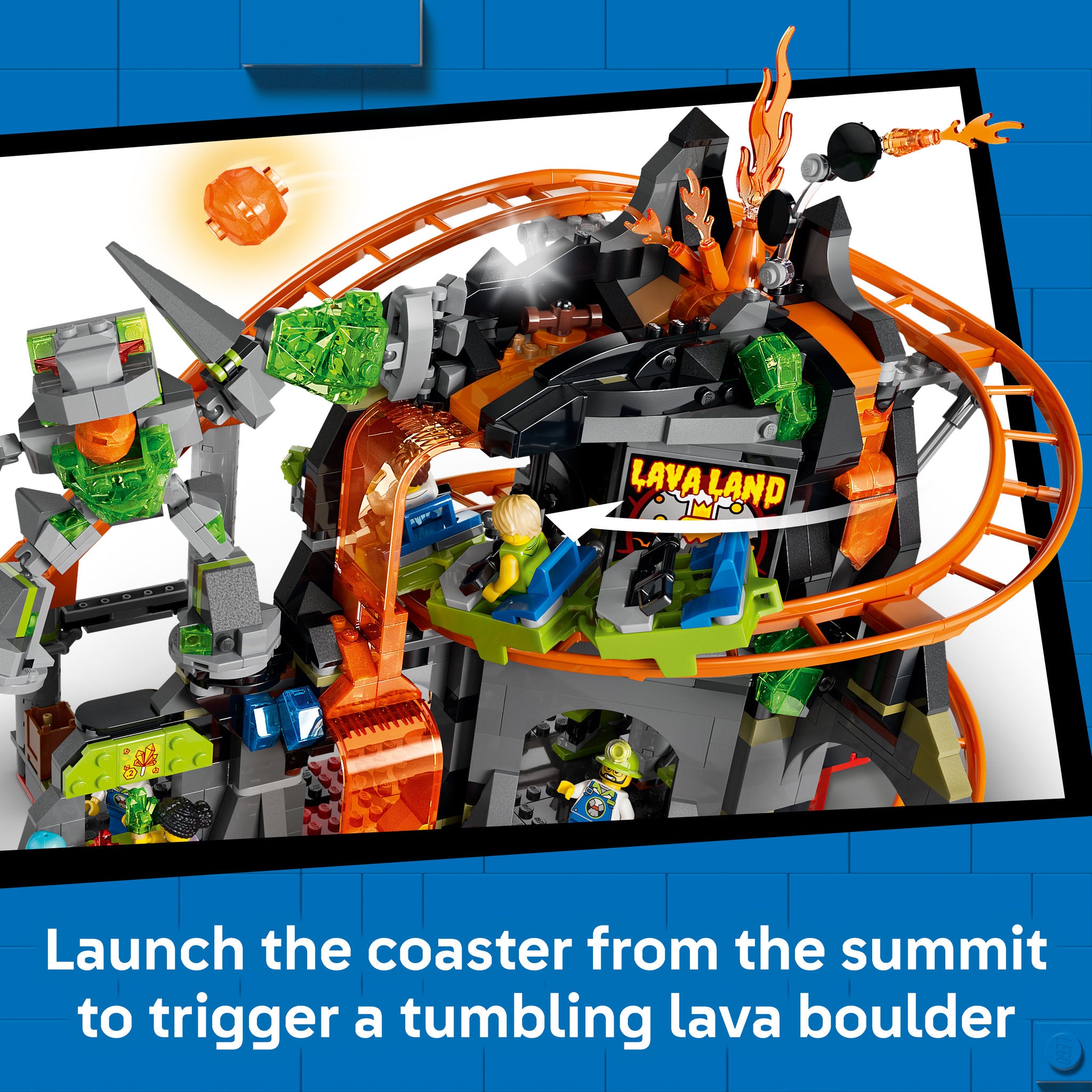 LEGO 60501 City Lava Land Roller Coaster Park