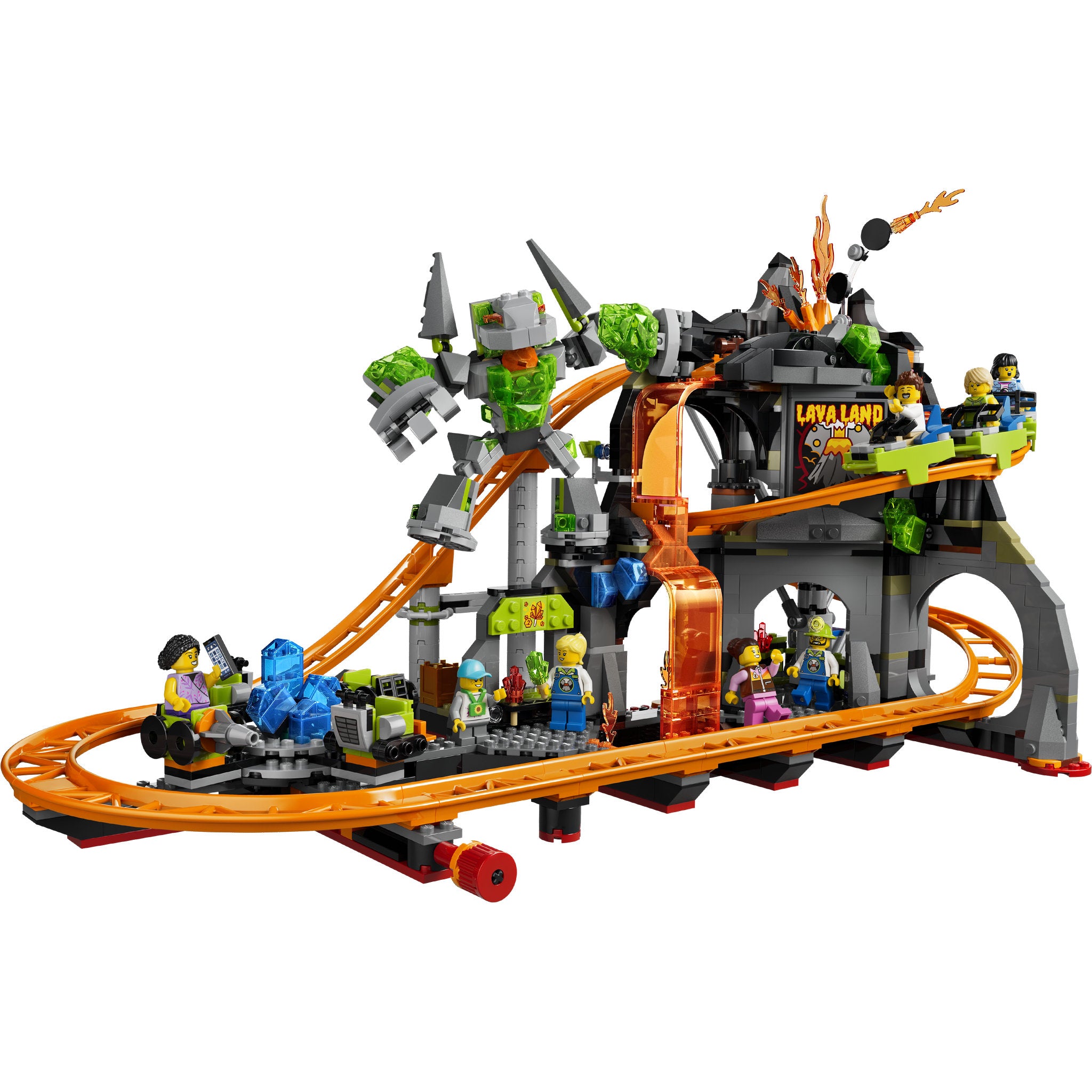 LEGO 60501 City Lava Land Roller Coaster Park