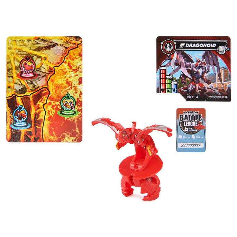 BAKUGAN 3.0 CORE BALL TITANIUM DRAGONOID RED Toyworld NZ