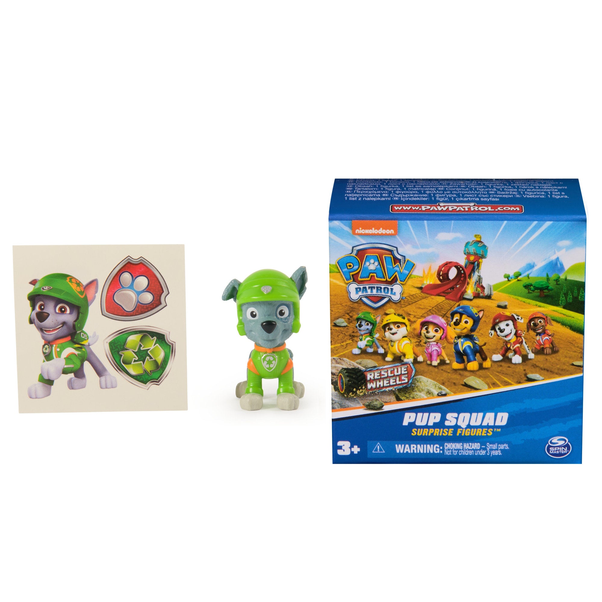 PAW Patrol Pup Squad Figure Rescue Wheels - Rocky