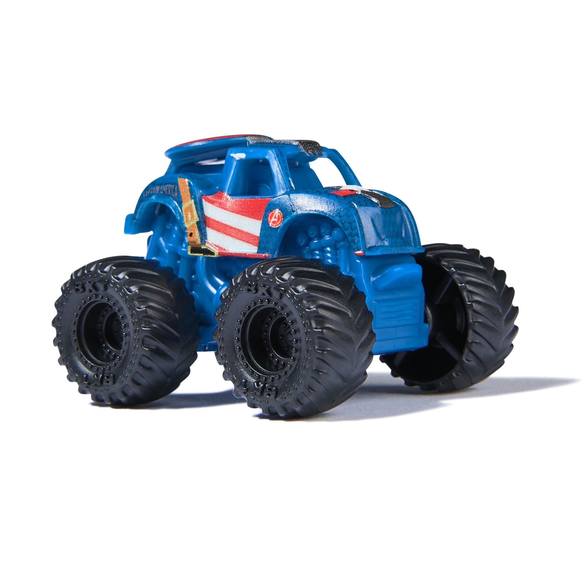 Monster Jam Mini Marvel 3 Pack Bundle - Thor, Captain America & War Machine