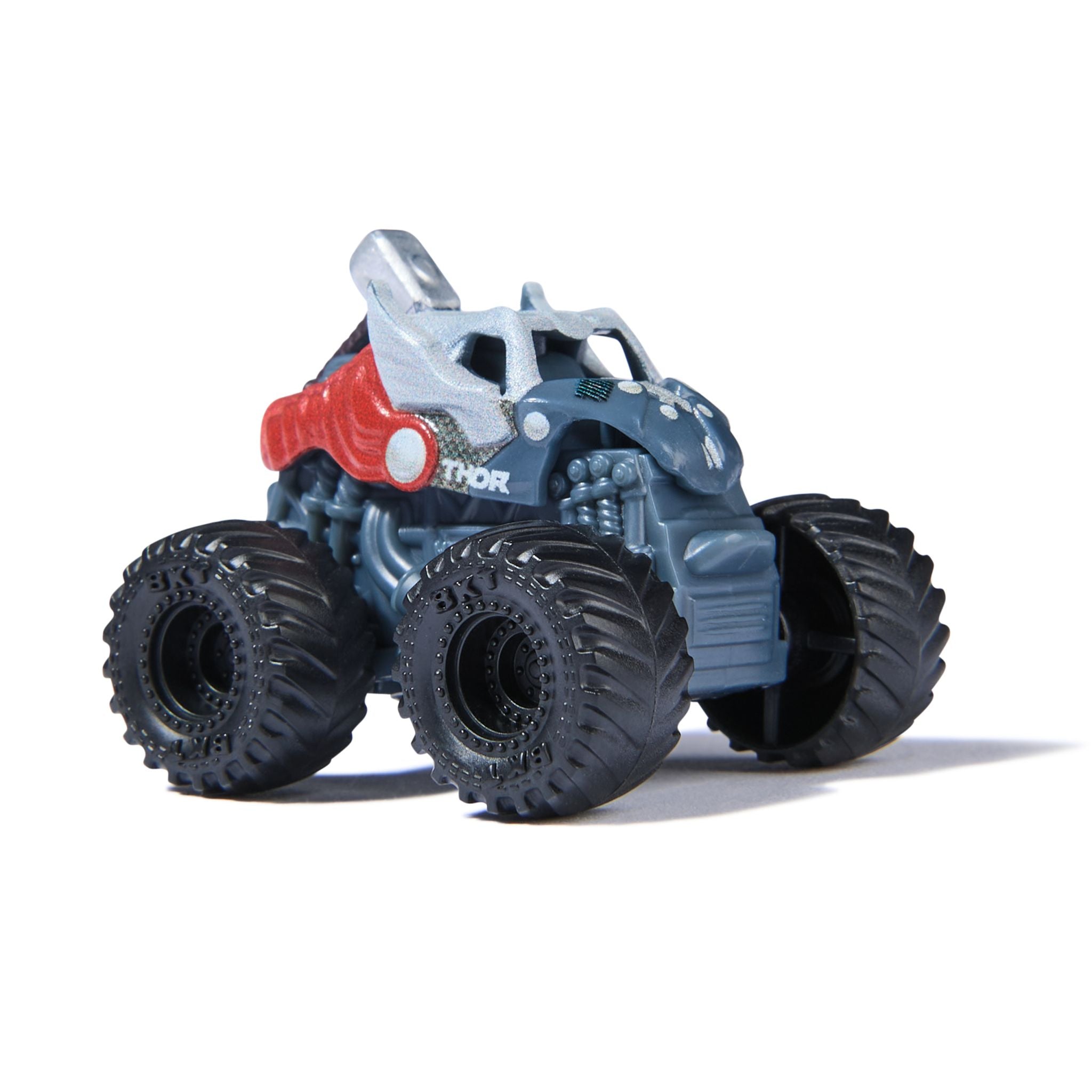Monster Jam Mini Marvel 3 Pack Bundle - Thor, Captain America & War Machine