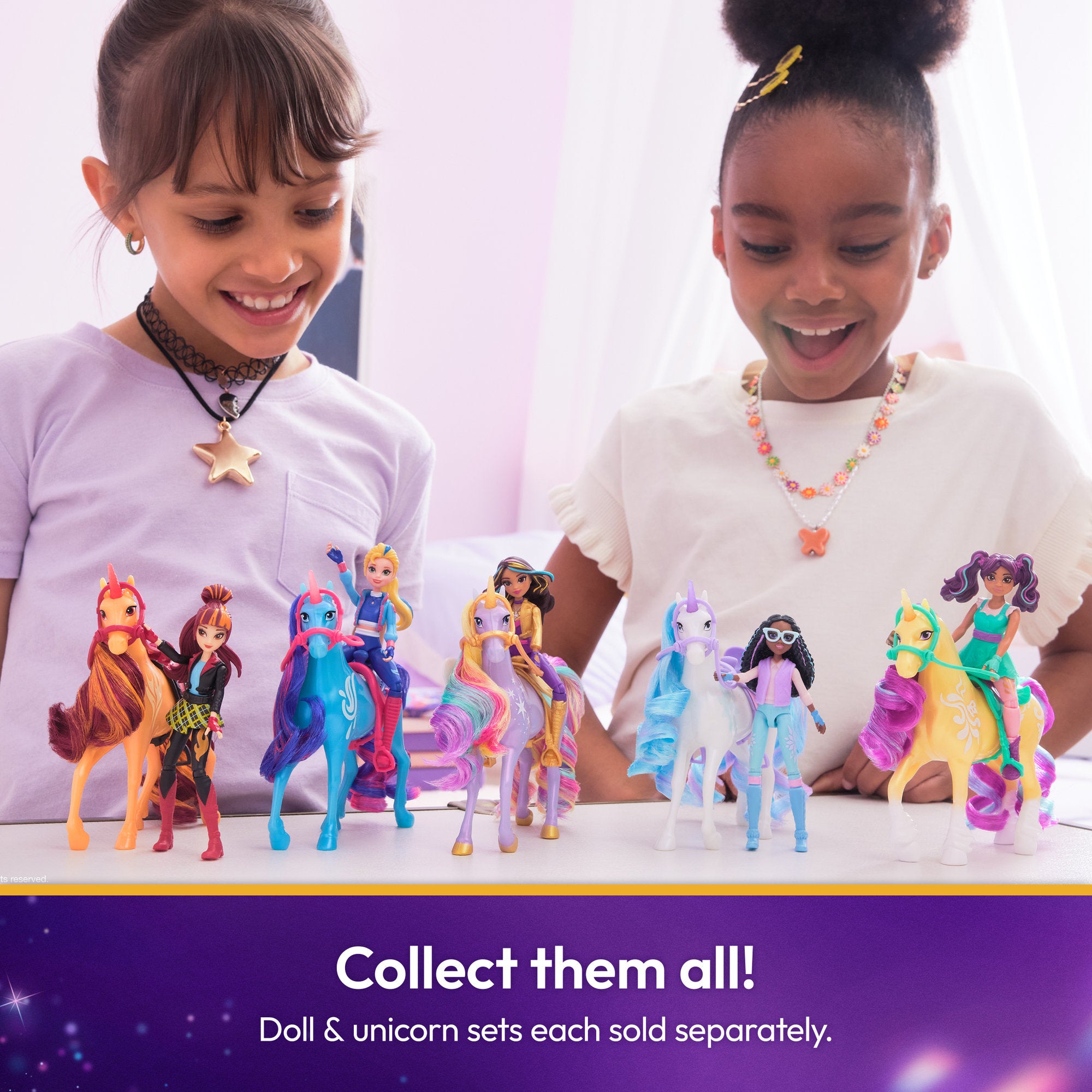 Unicorn Academy Small Doll And Unicorn Ava & Leaf