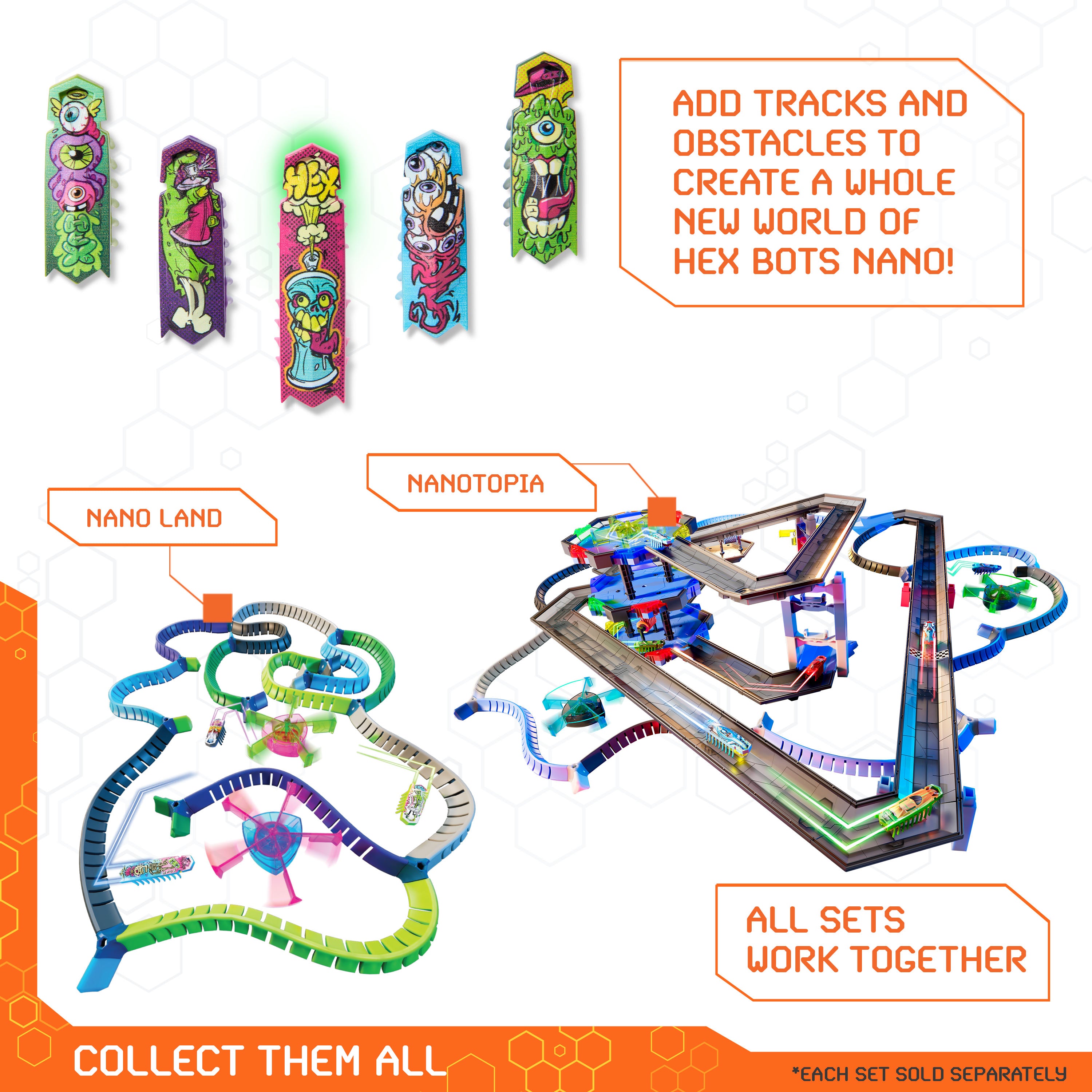 Hex Bots Flash Nano 5Pk Mixed
