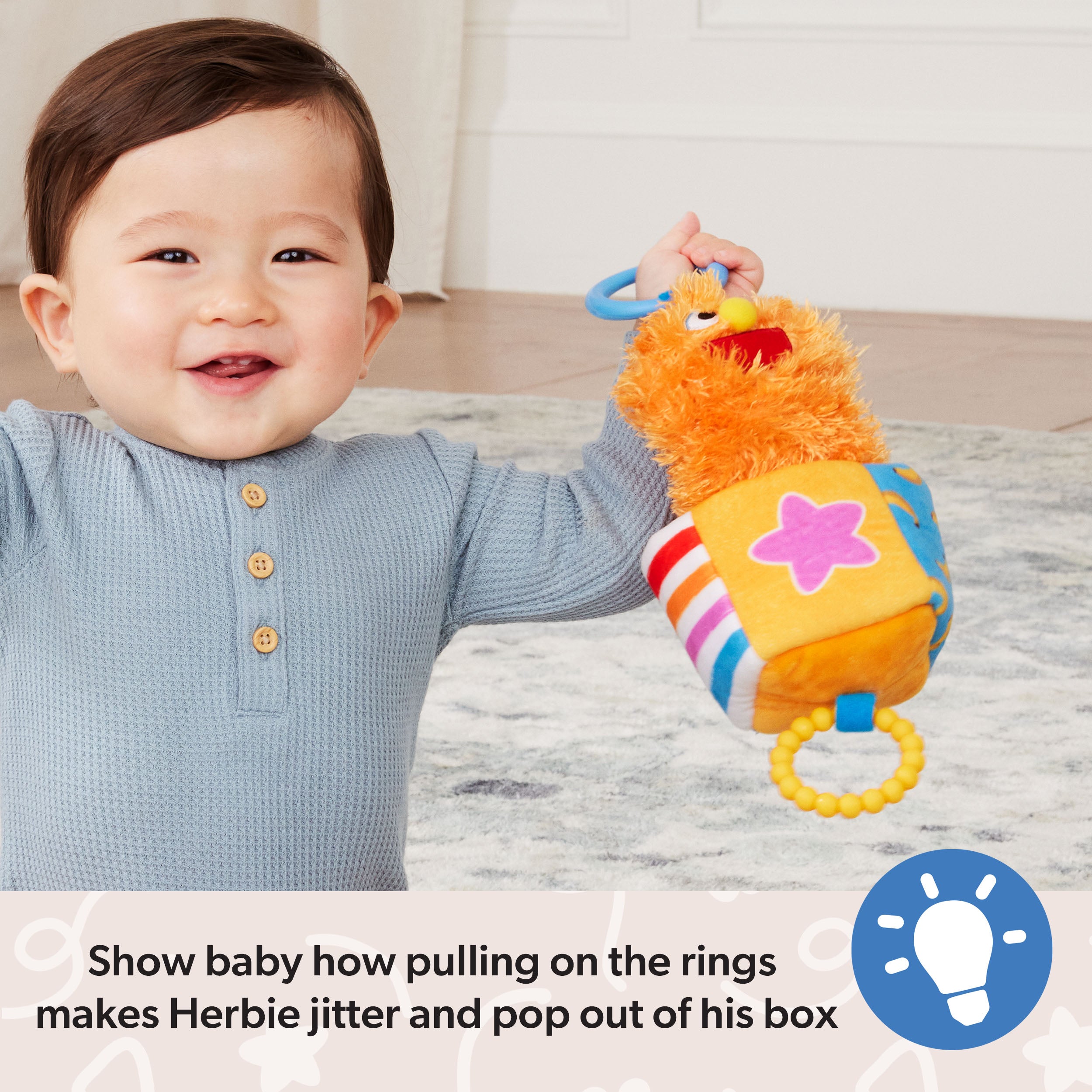 Ms. Rachel Herbie Sensory Take-Along Toy