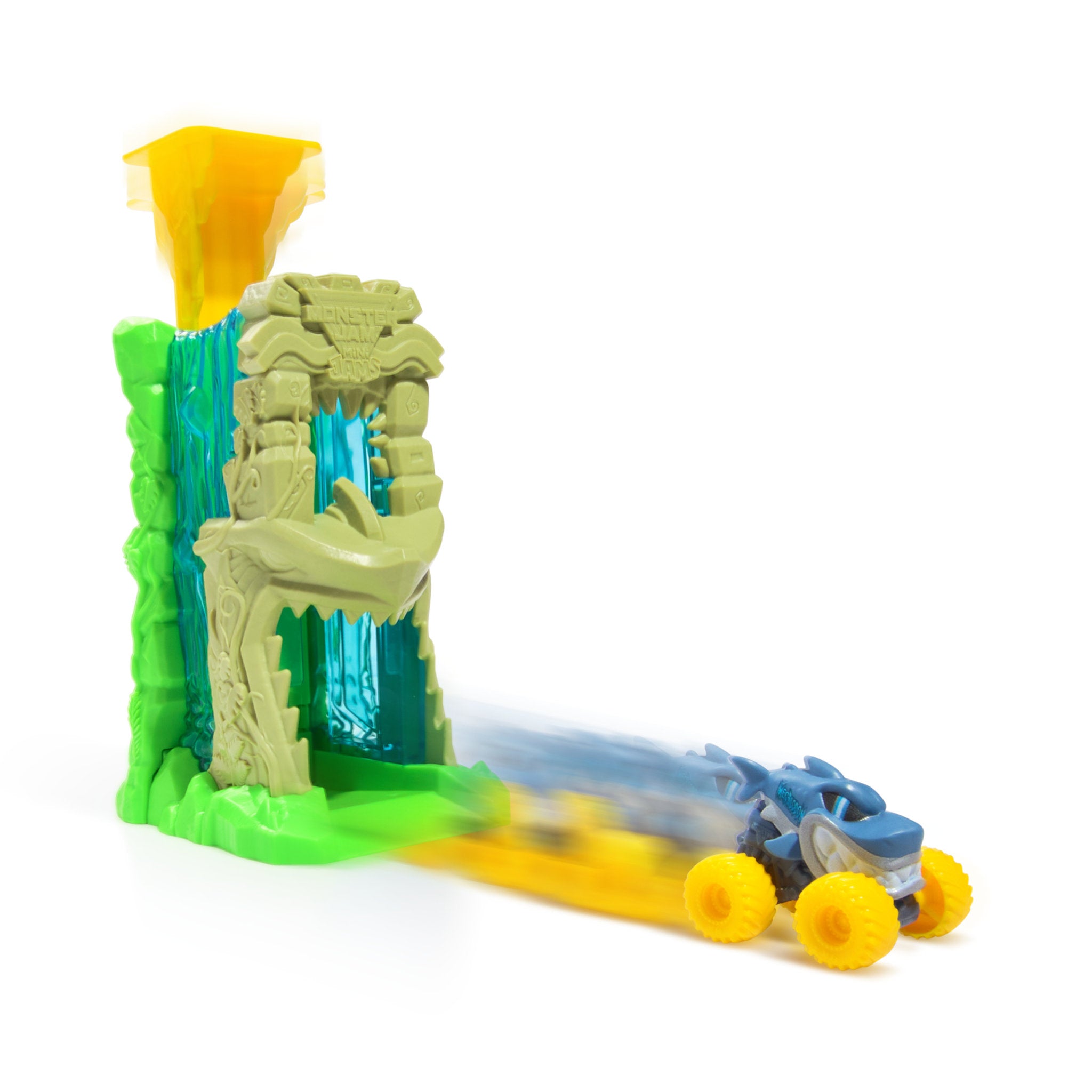 Monster Jam Mini Launcher Megalodon Jungle Blaster - Toyworld NZ