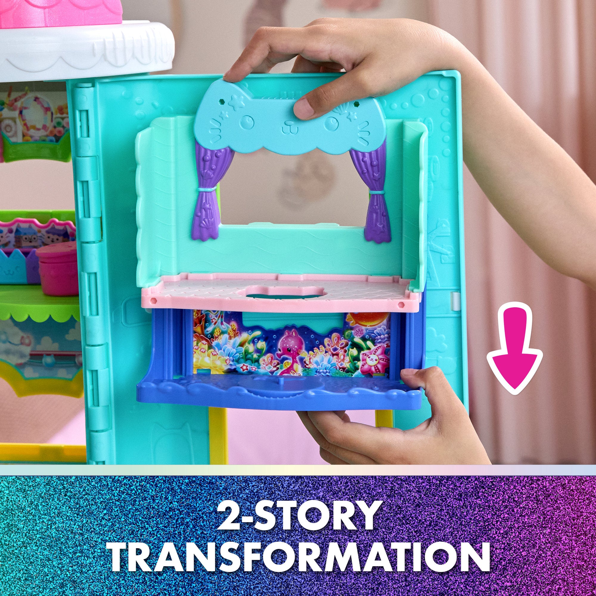 Gabby's Dollhouse Movie Portal Rooms - Mercat's Bathroom