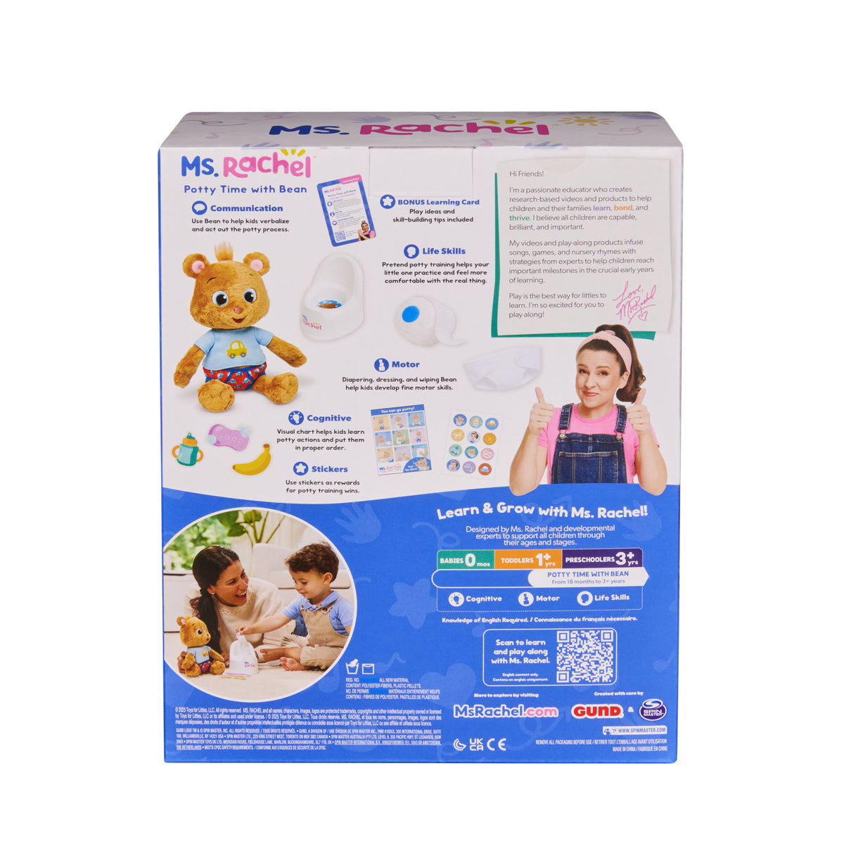 Ms. Rachel Potty Time Bean Playset - Toyworld NZ