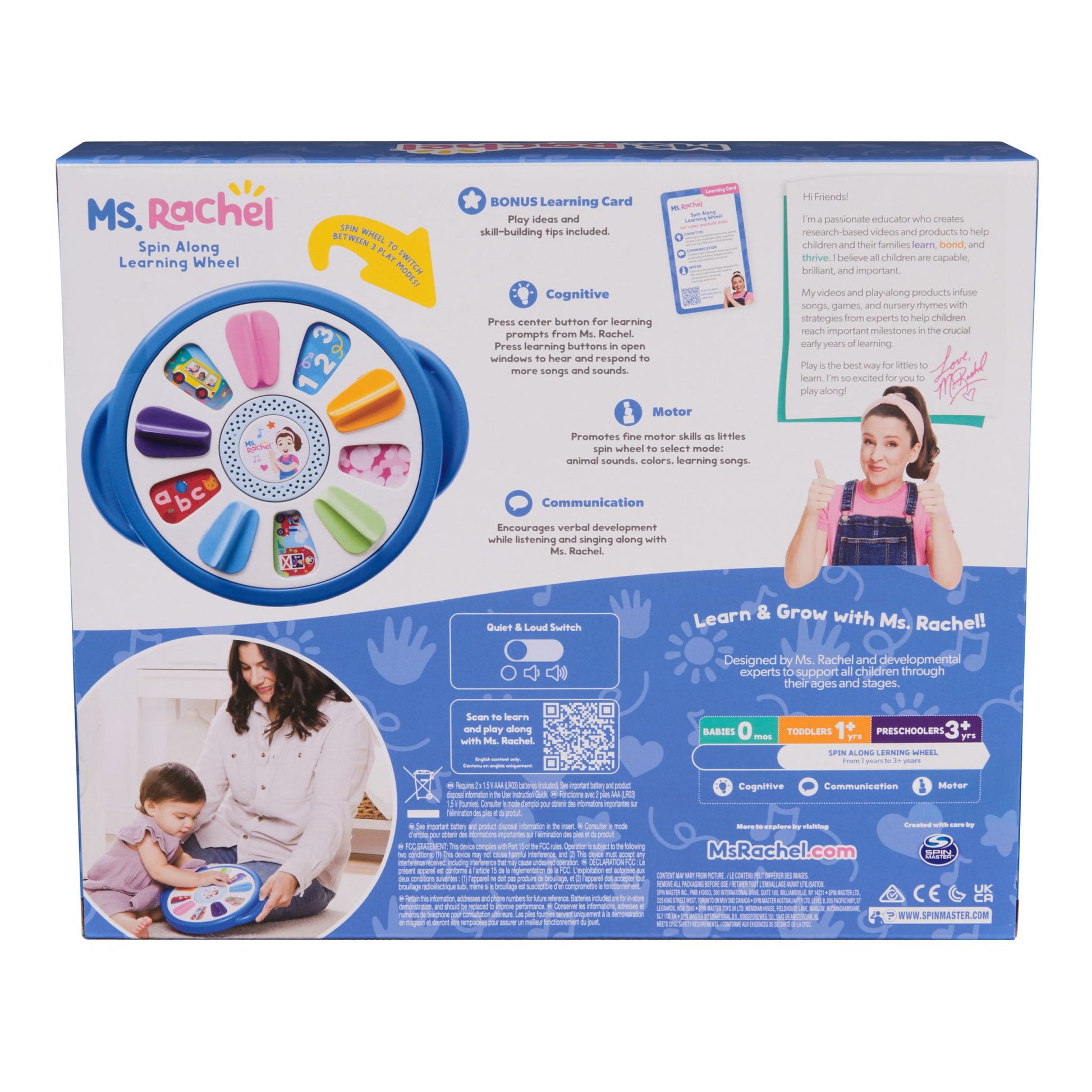 Ms. Rachel’s Spin Along Learning Wheel - Toyworld NZ