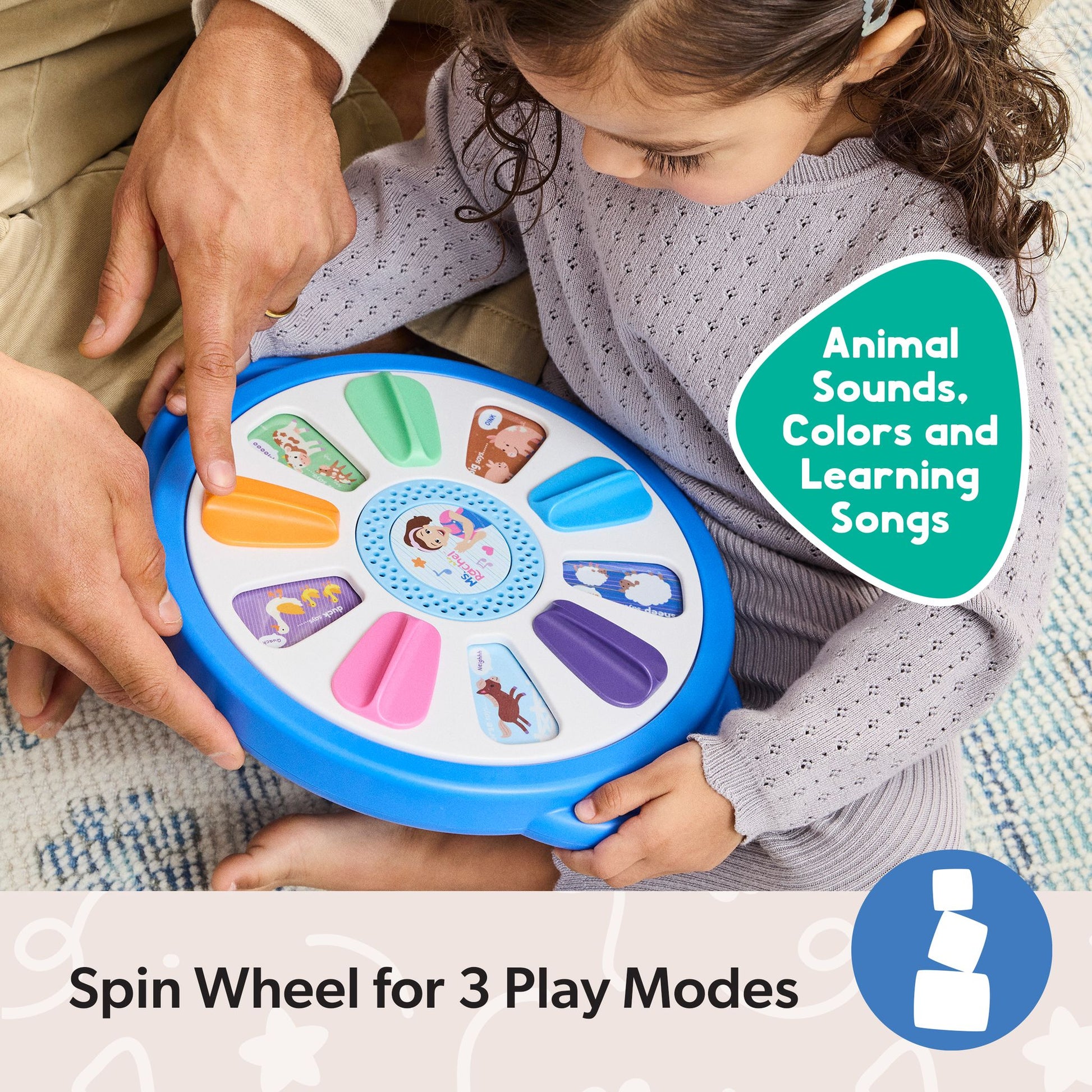 Ms. Rachel’s Spin Along Learning Wheel - Toyworld NZ