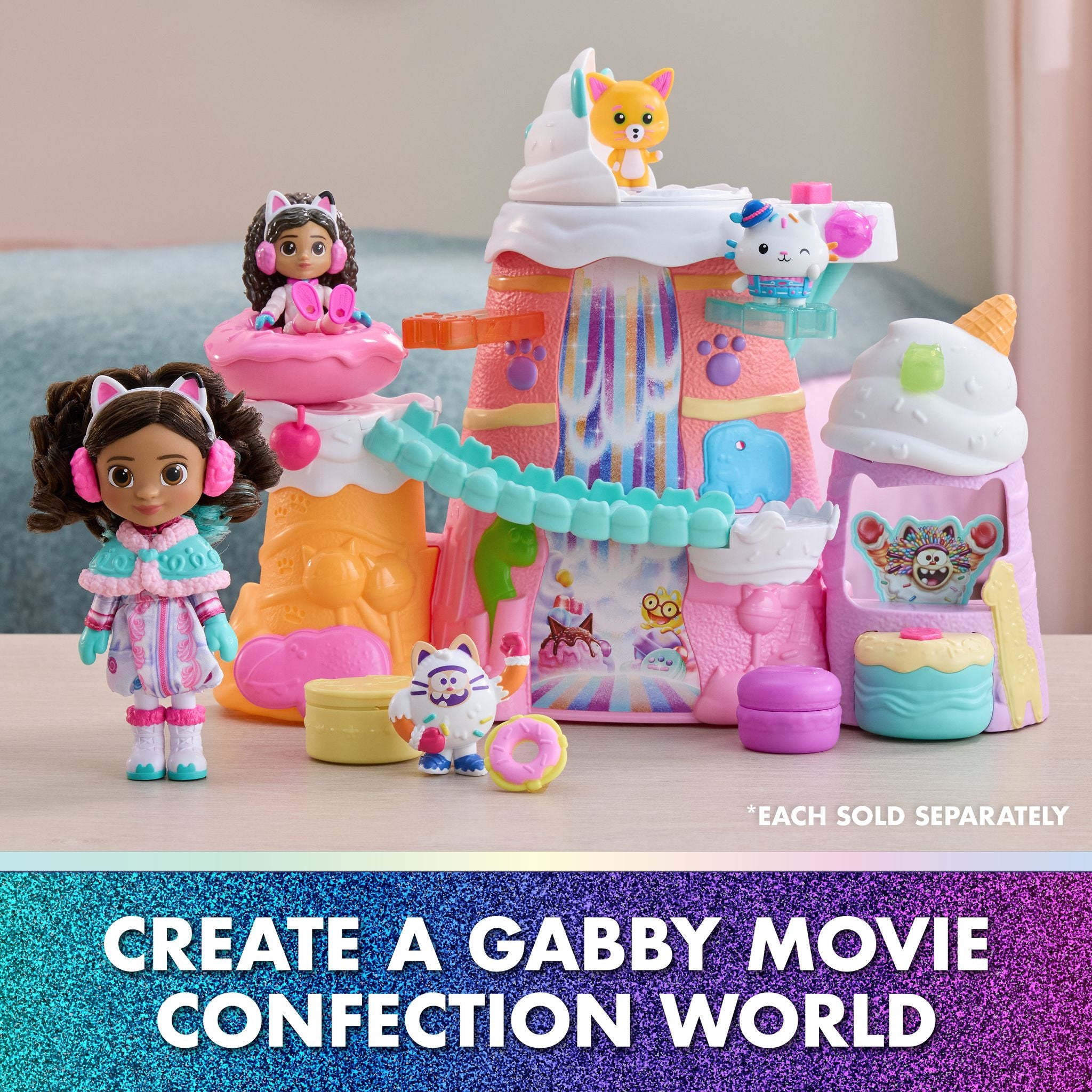 Gabby's Dollhouse The Movie Sweet Treat Mountain Playset