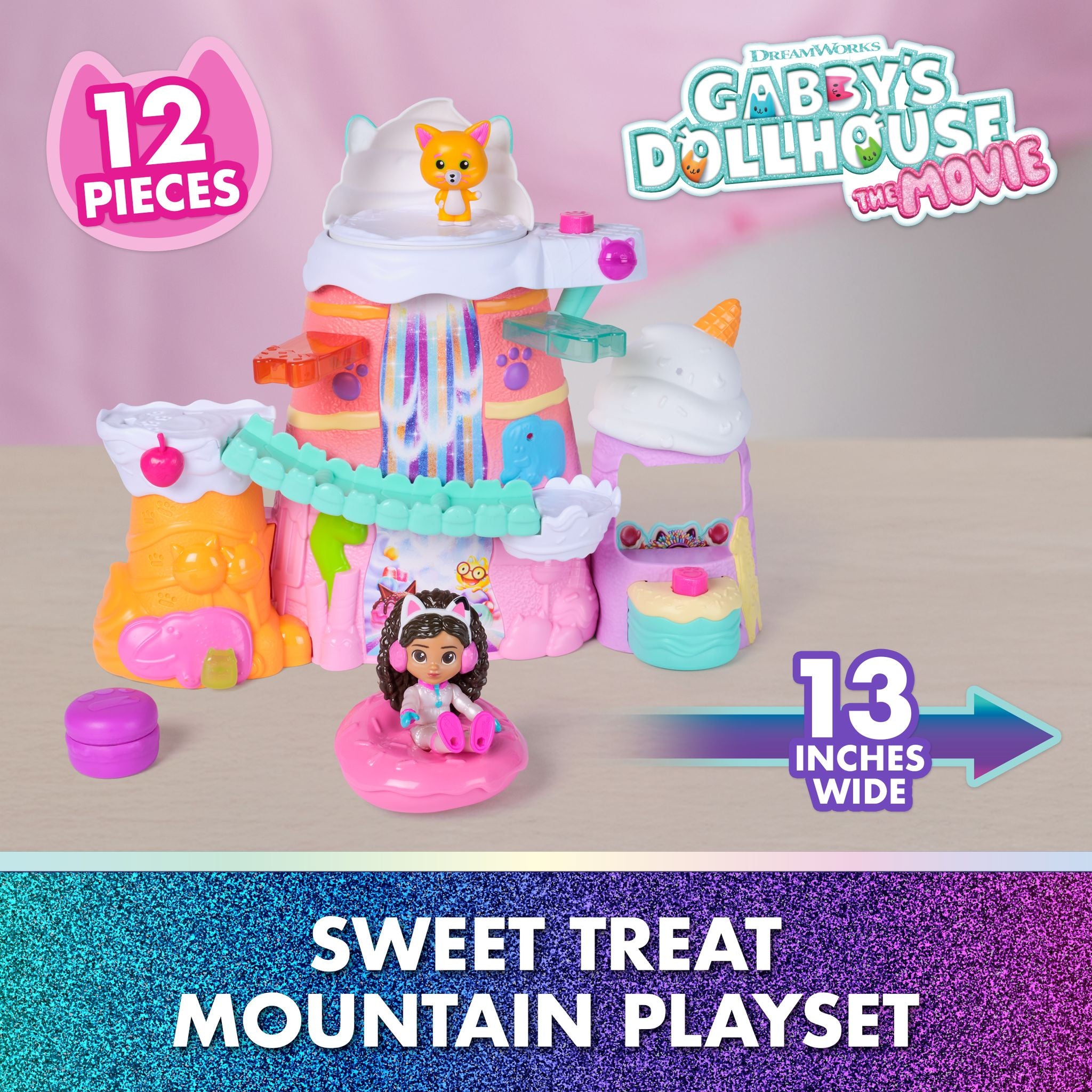 Gabby's Dollhouse The Movie Sweet Treat Mountain Playset