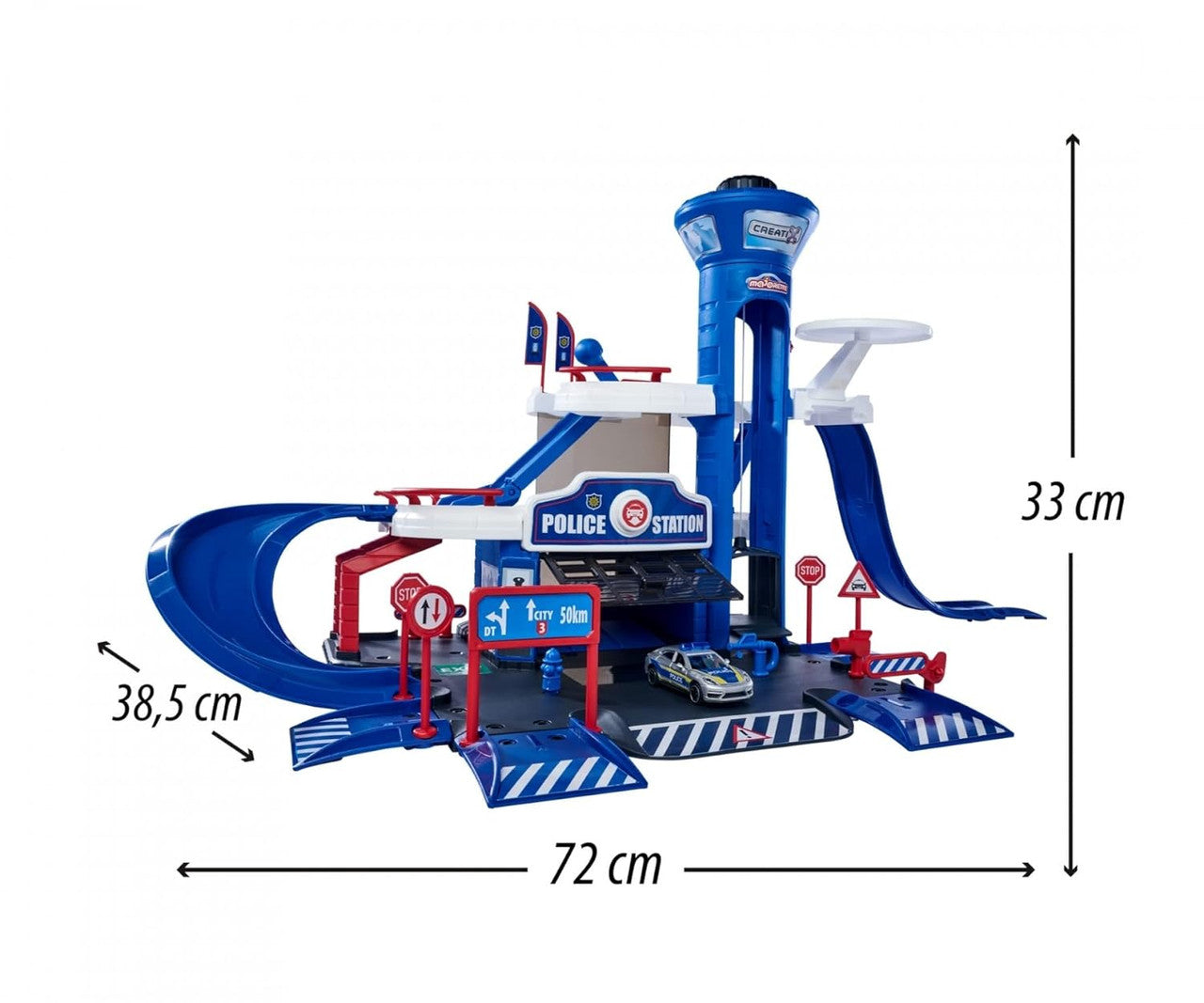 Majorette Police Station Playset - 1 Vehicle