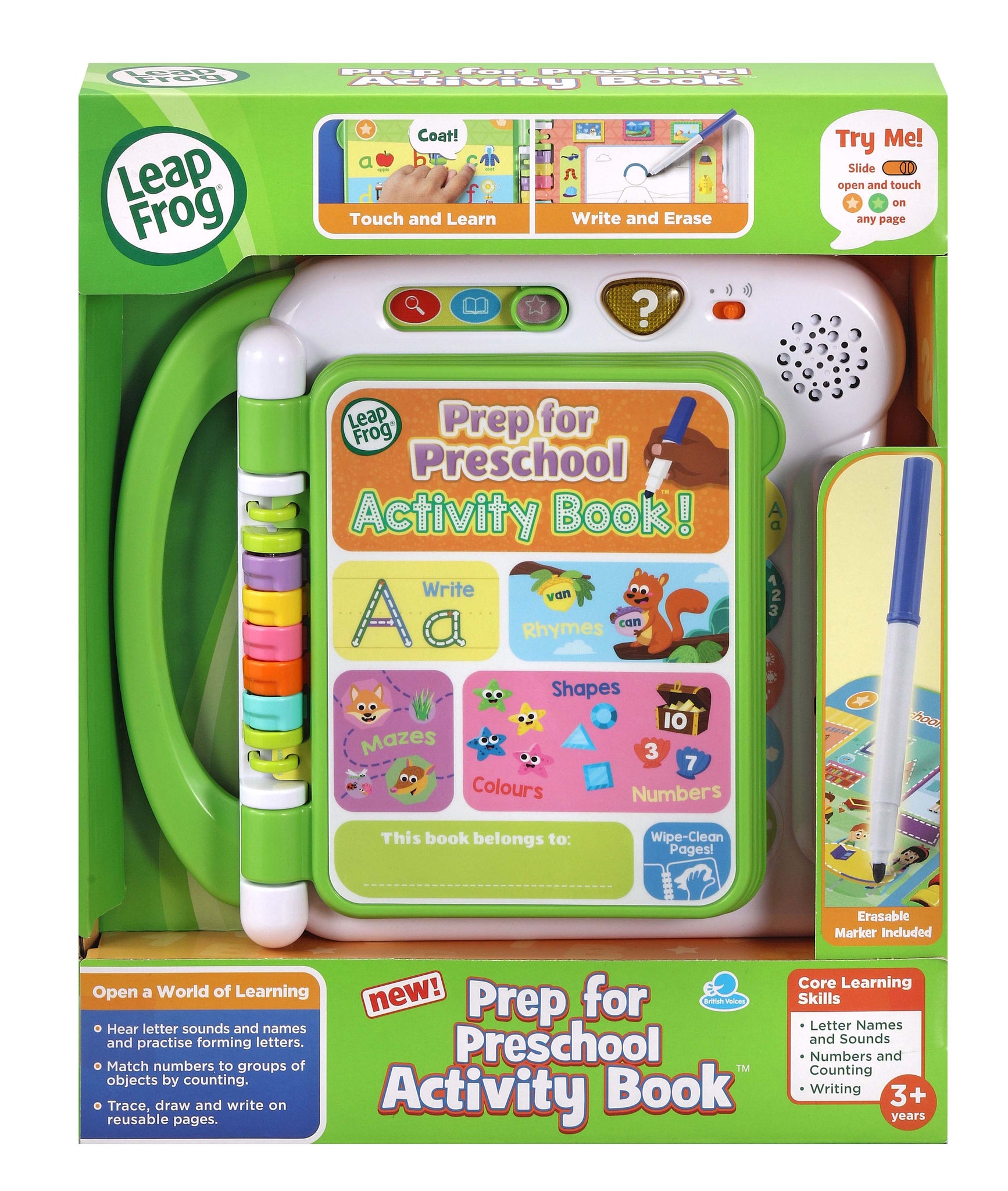 Leapfrog Prep For Preschool Activity Book – Toyworld NZ