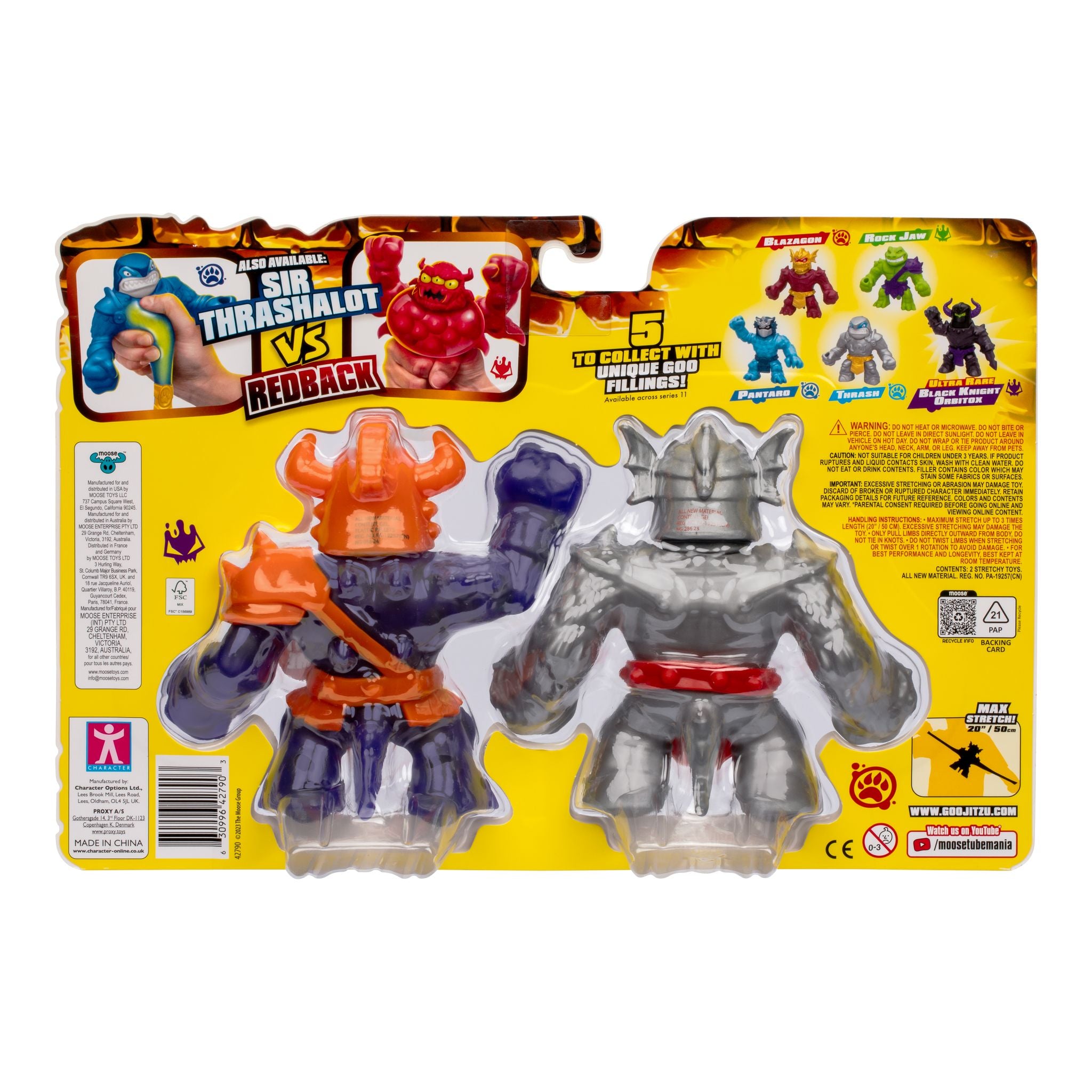 Heroes Of Goo Jit Zu Stretch Strikers S11 vs Pack - Knight Blazagon vs Gladiator Corruptagon