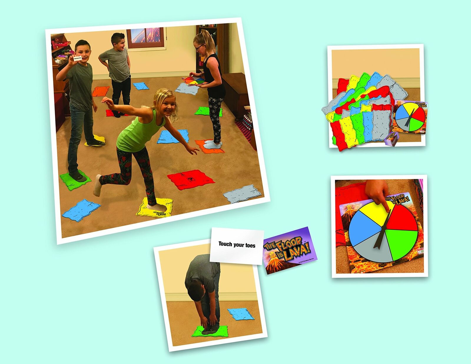 THE FLOOR IS LAVA GAME.