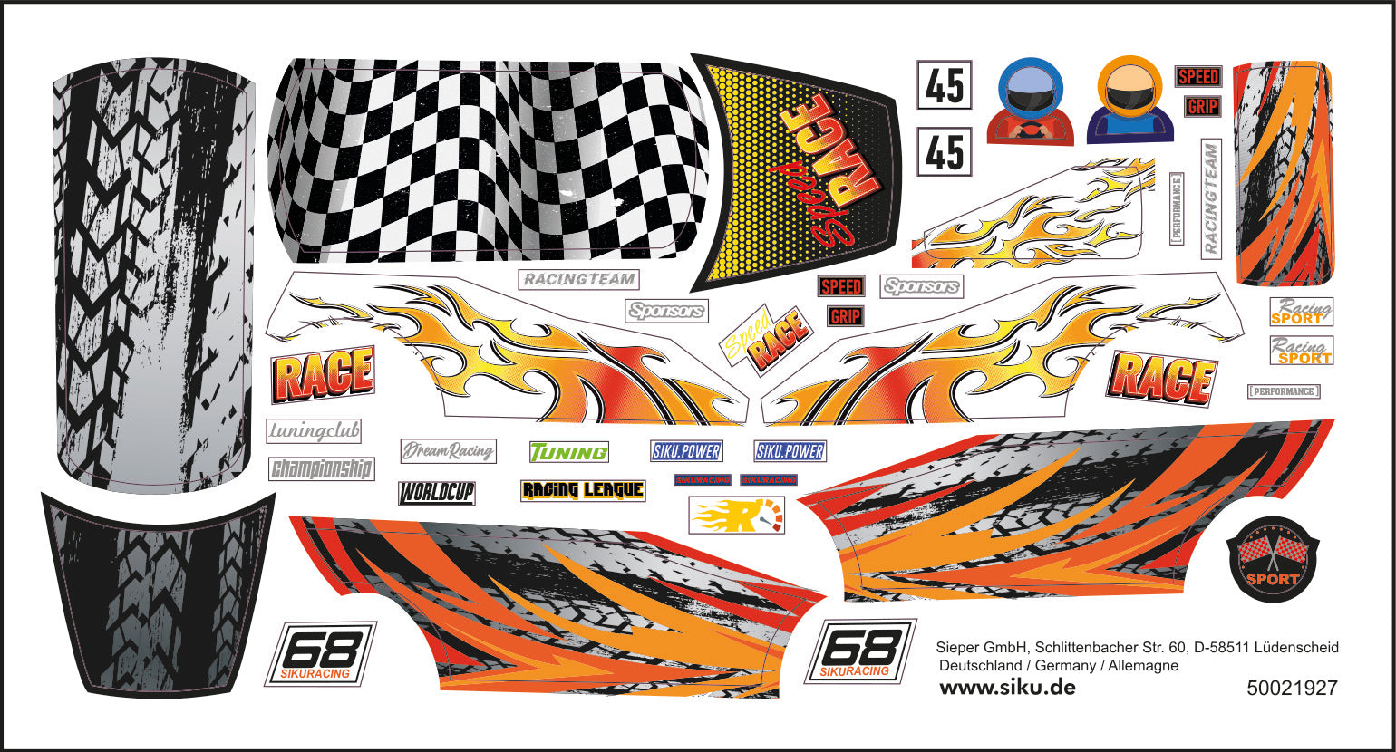 Siku 6504 Style My Siku Mini Countryman Race Construction Kit