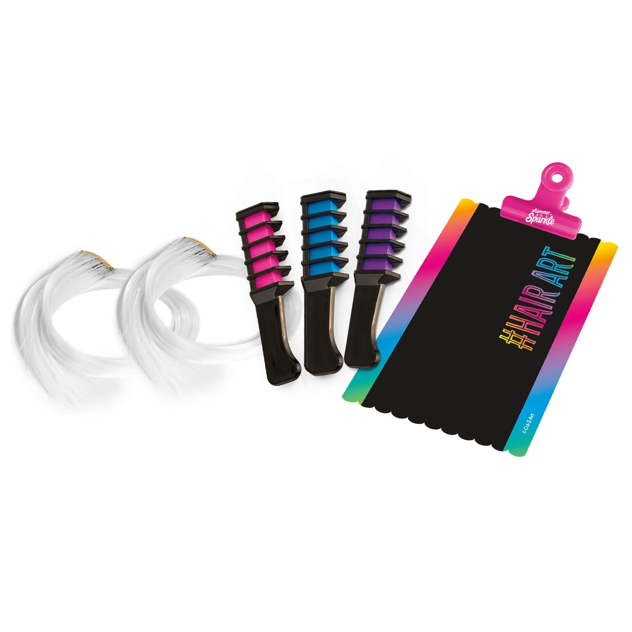 Cra-Z-Art Shimmer 'N Sparkle Color Fx Hair Extensions Studio