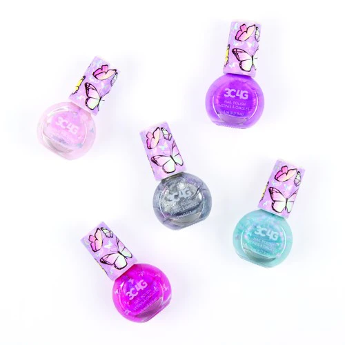 3C4G Butterfly Glitter Nail Polish