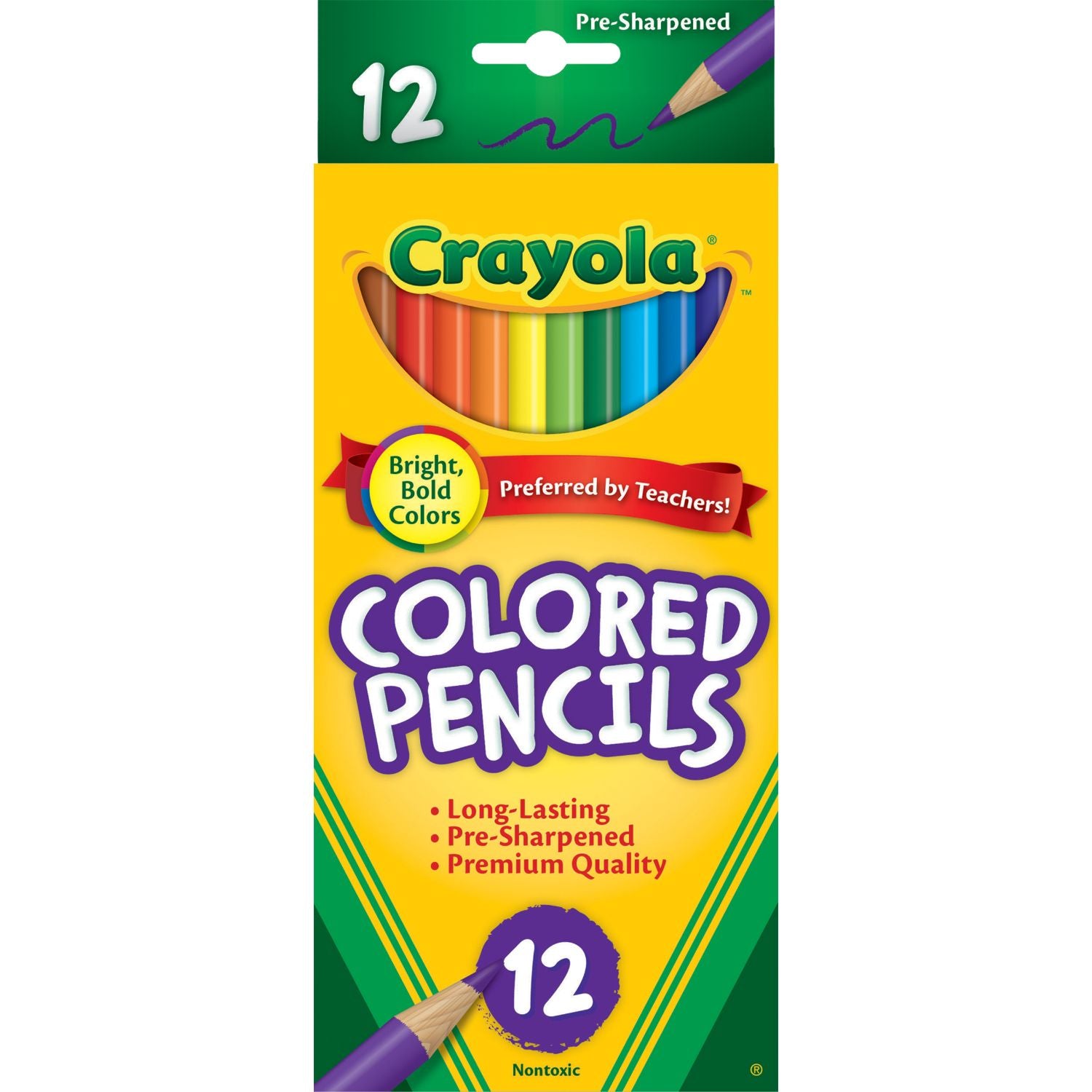 Crayola Full Size Coloured Pencils 12 Pack - Toyworld NZ